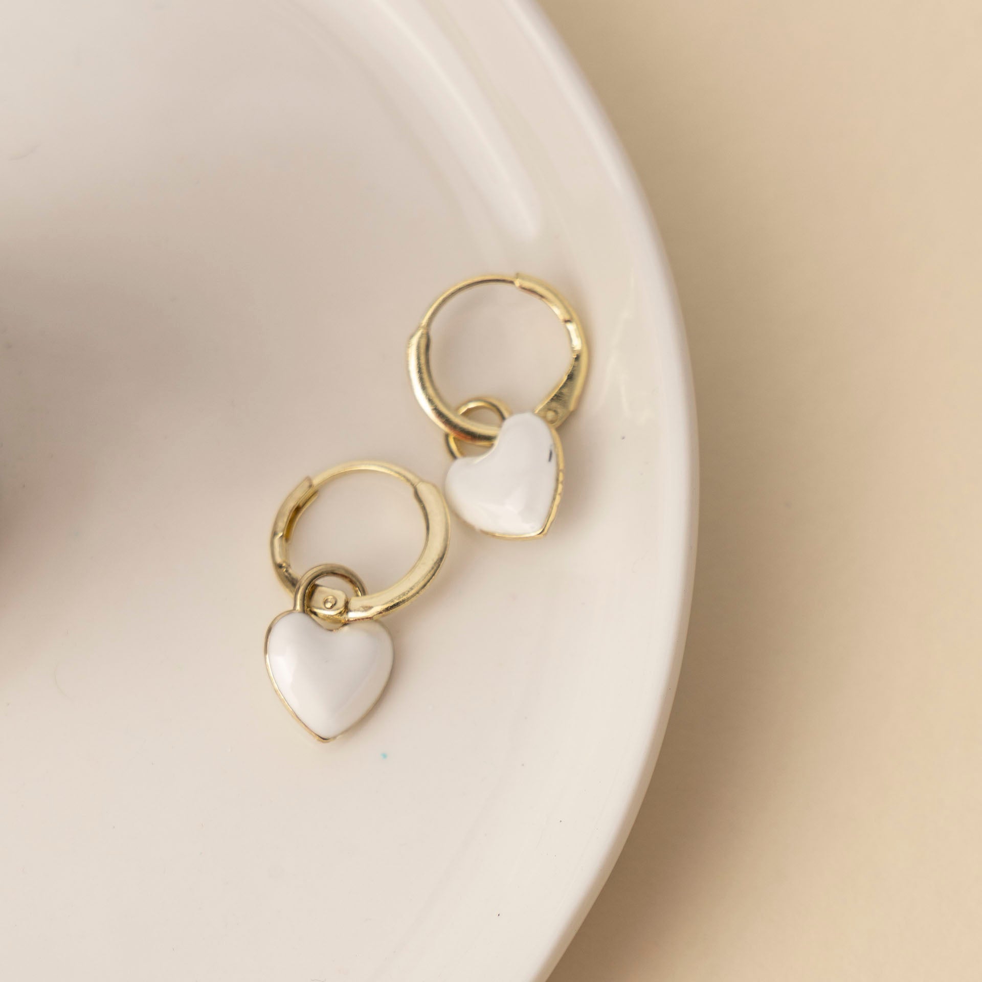 Stainless Steel Dainty Heart Earrings