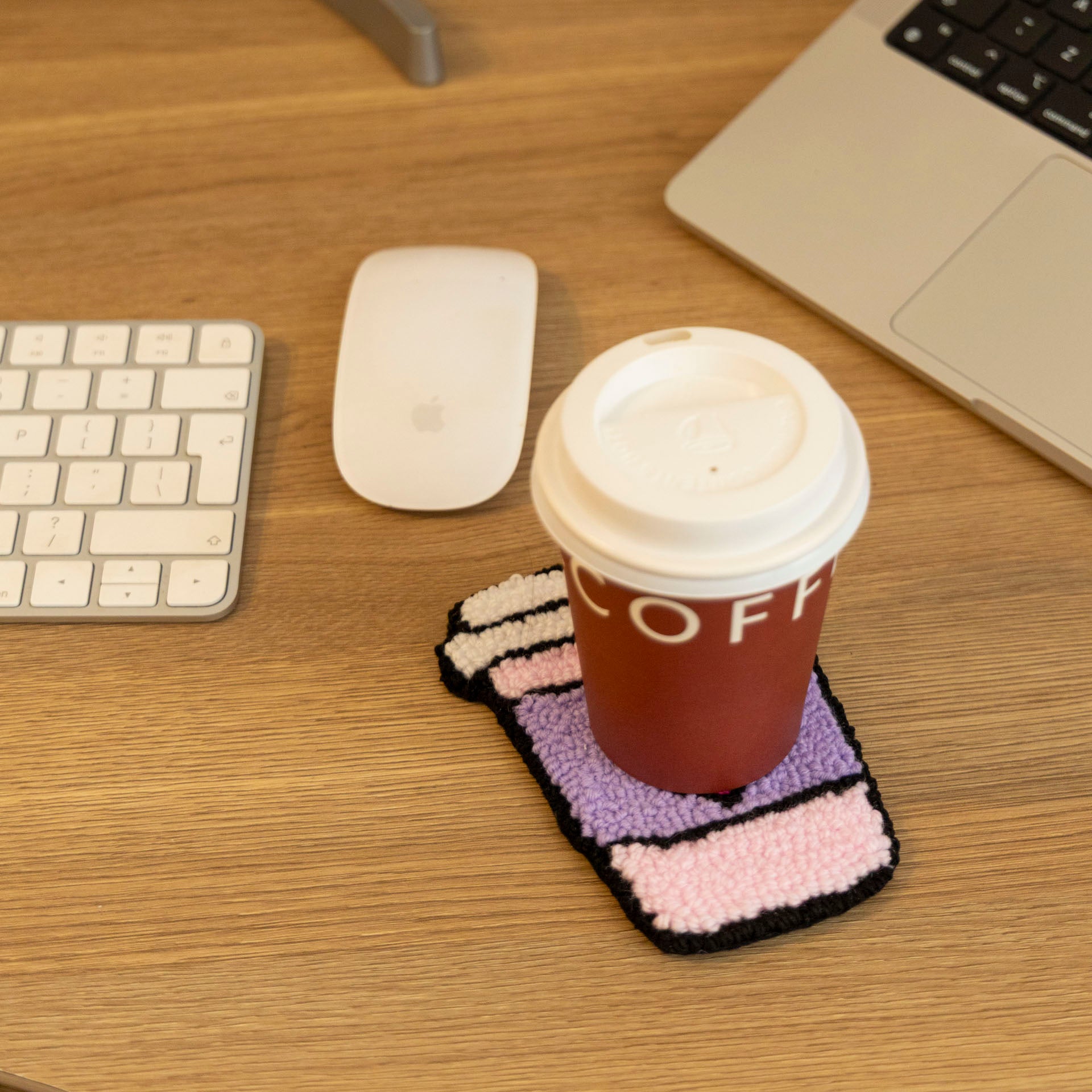 Fave Beverage-to-Go Mug Rugs (Boba, Iced Matcha and Coffee Designs)