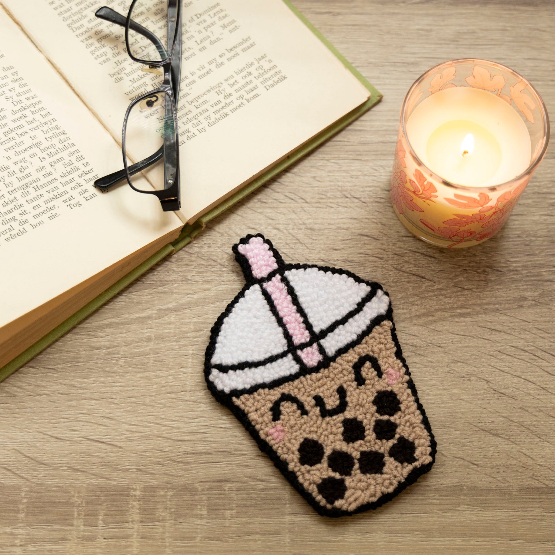 Fave Beverage-to-Go Mug Rugs (Boba, Iced Matcha and Coffee Designs)