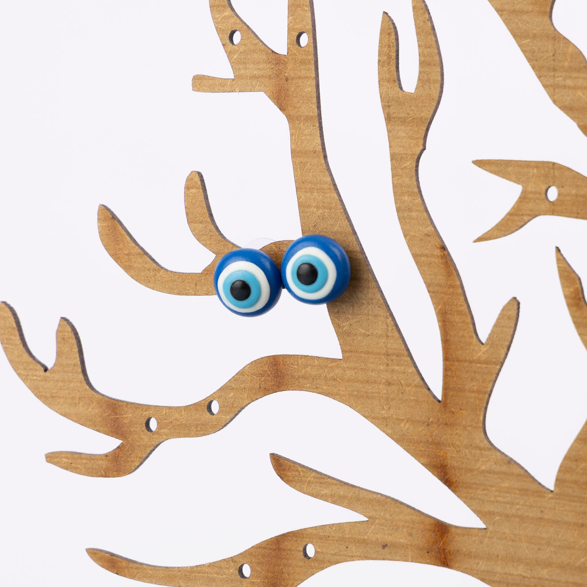 Evil Eye Polymer Clay Earrings