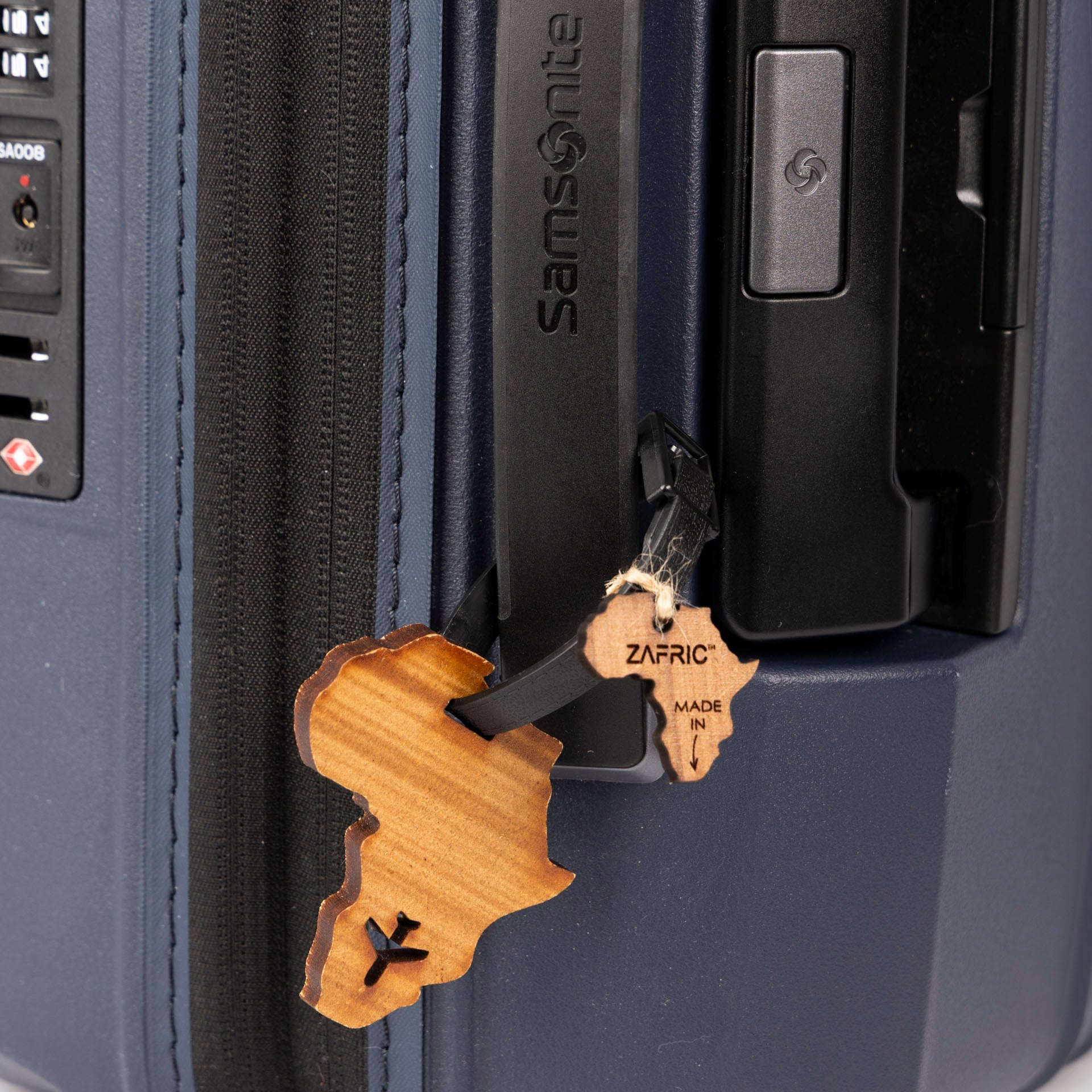 Africa Wooden Luggage Charm