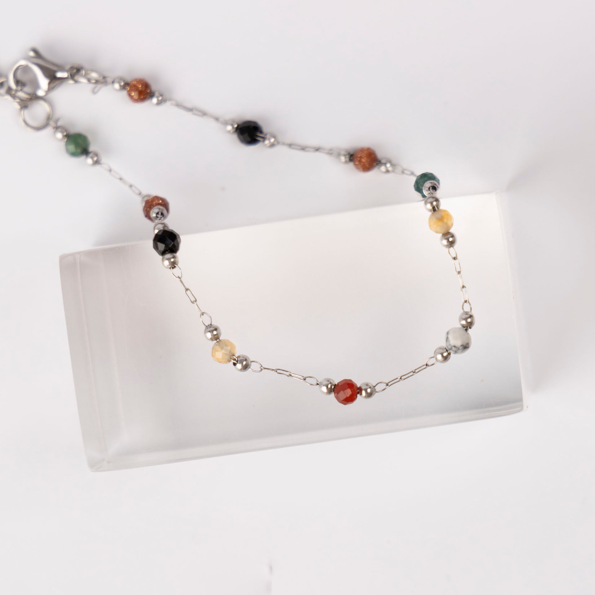 Dainty Crystal and Gemstone Bracelet