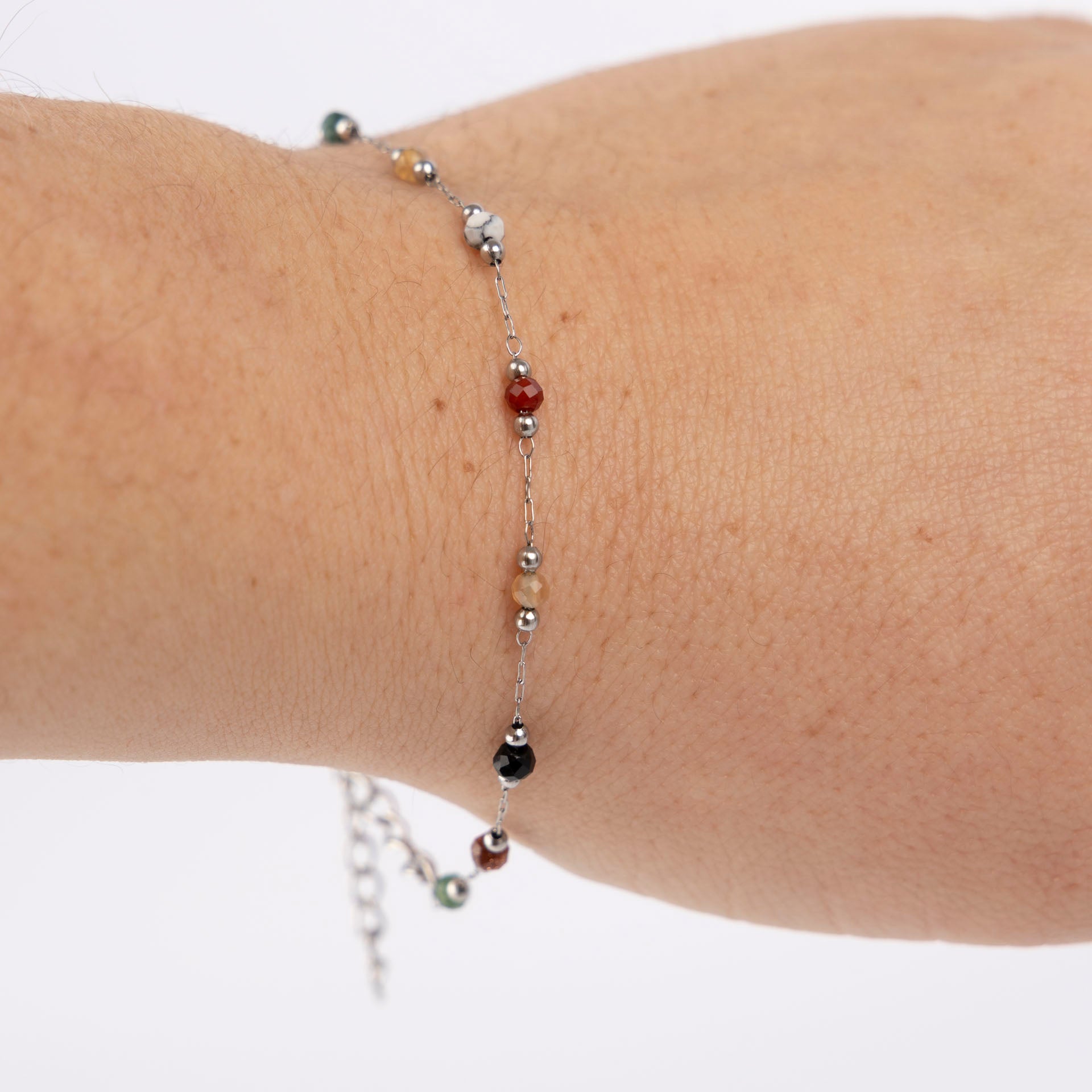 Dainty Crystal and Gemstone Bracelet