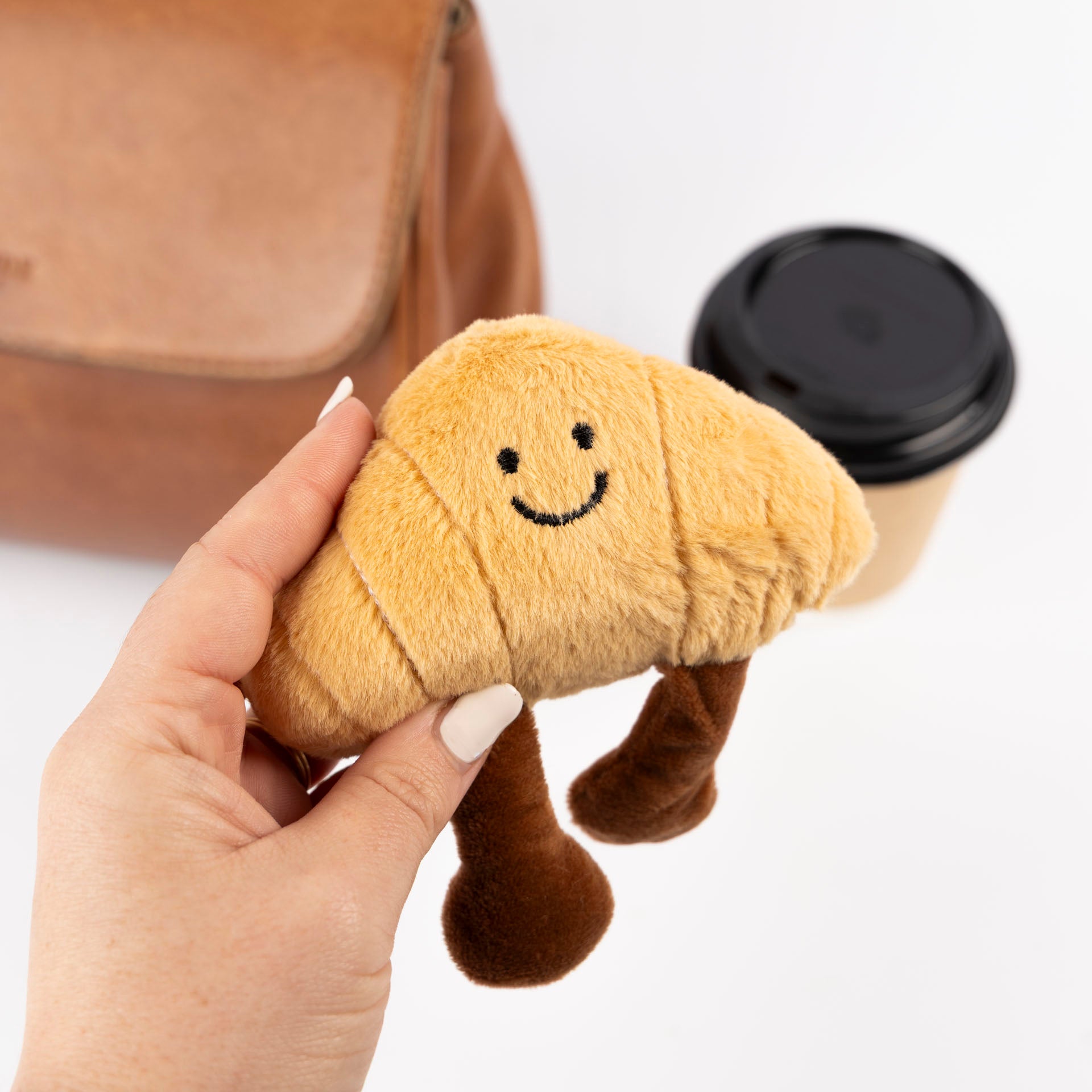 Croissant Plush Bag Charm