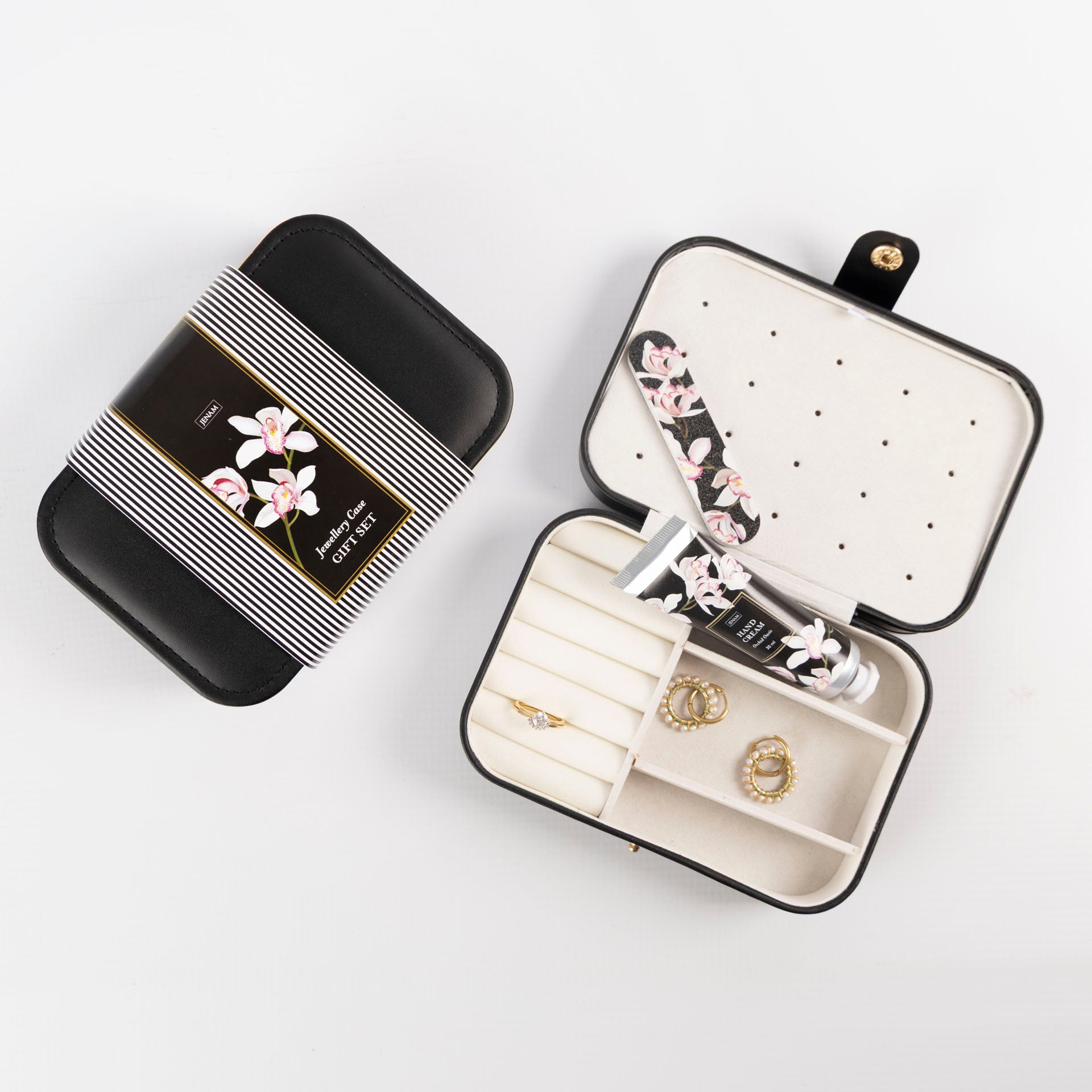 Orchid Oasis Jewellery Travel Case Gift Set