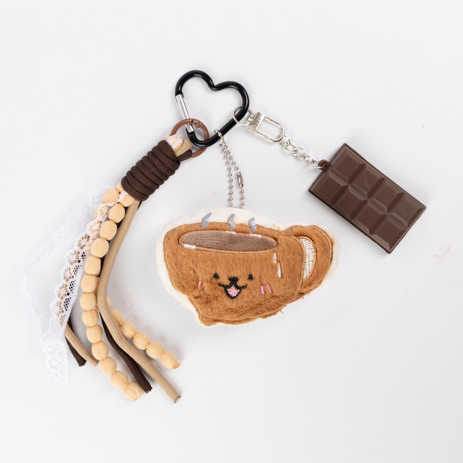 Coffee Mug & Chocolate Plush Bag Charm