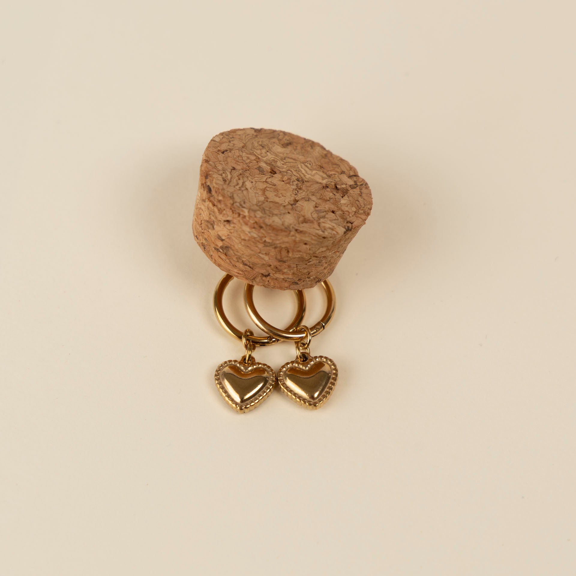 Stainless Steel Dainty Heart Earrings (White Enamel or Gold)