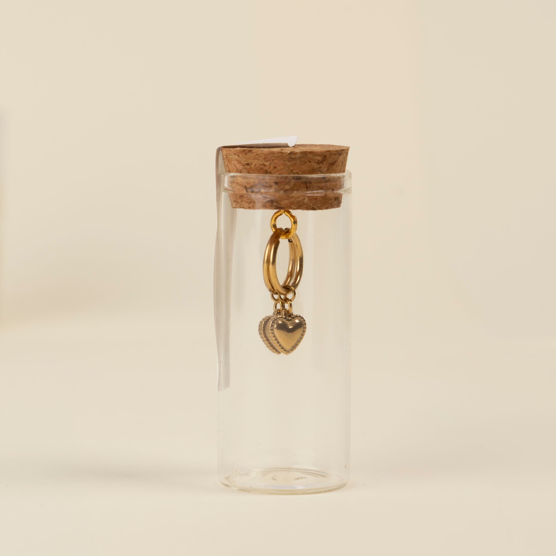 Stainless Steel Dainty Heart Earrings (White Enamel or Gold)