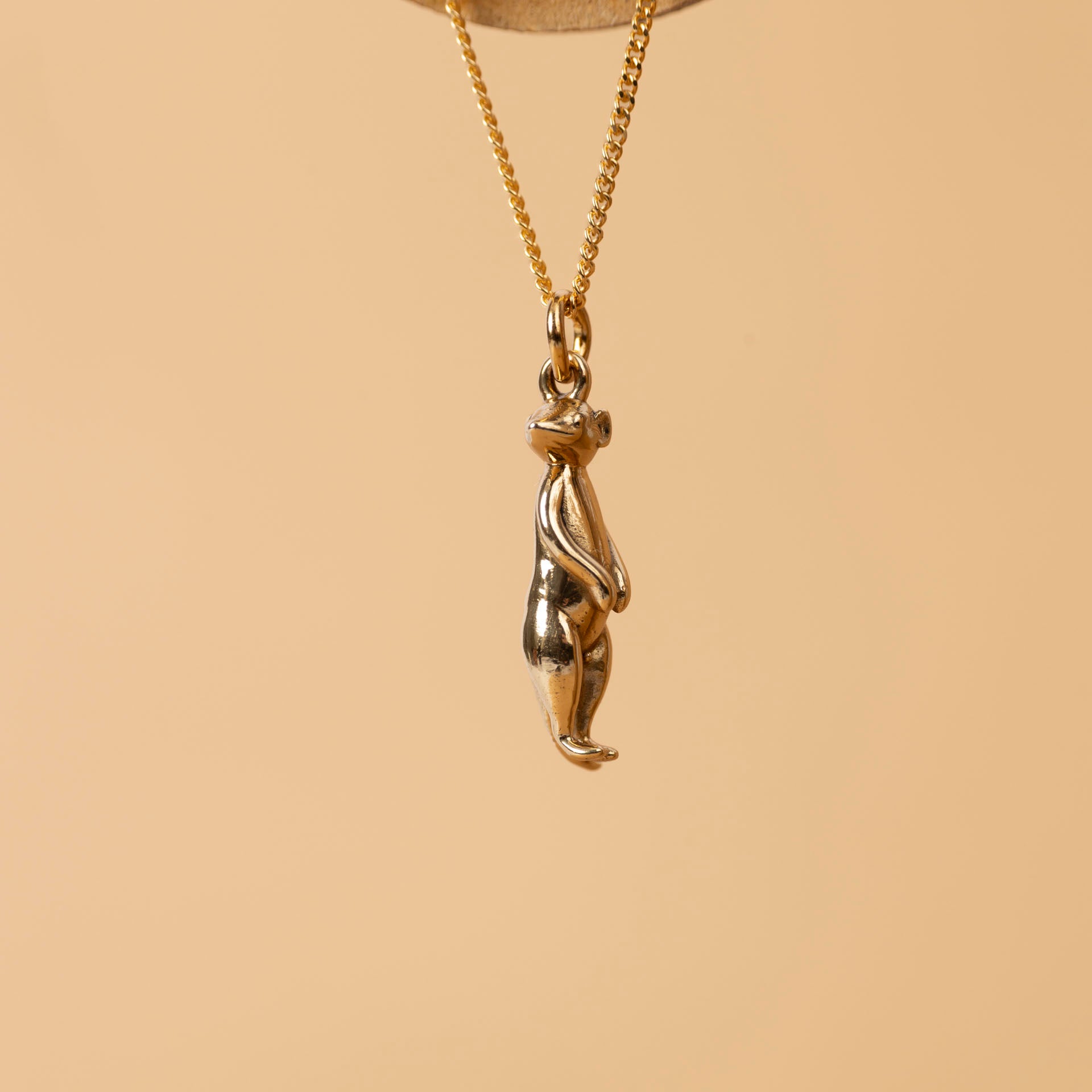 Meerkat Necklace (sterling silver or gold-dipped)