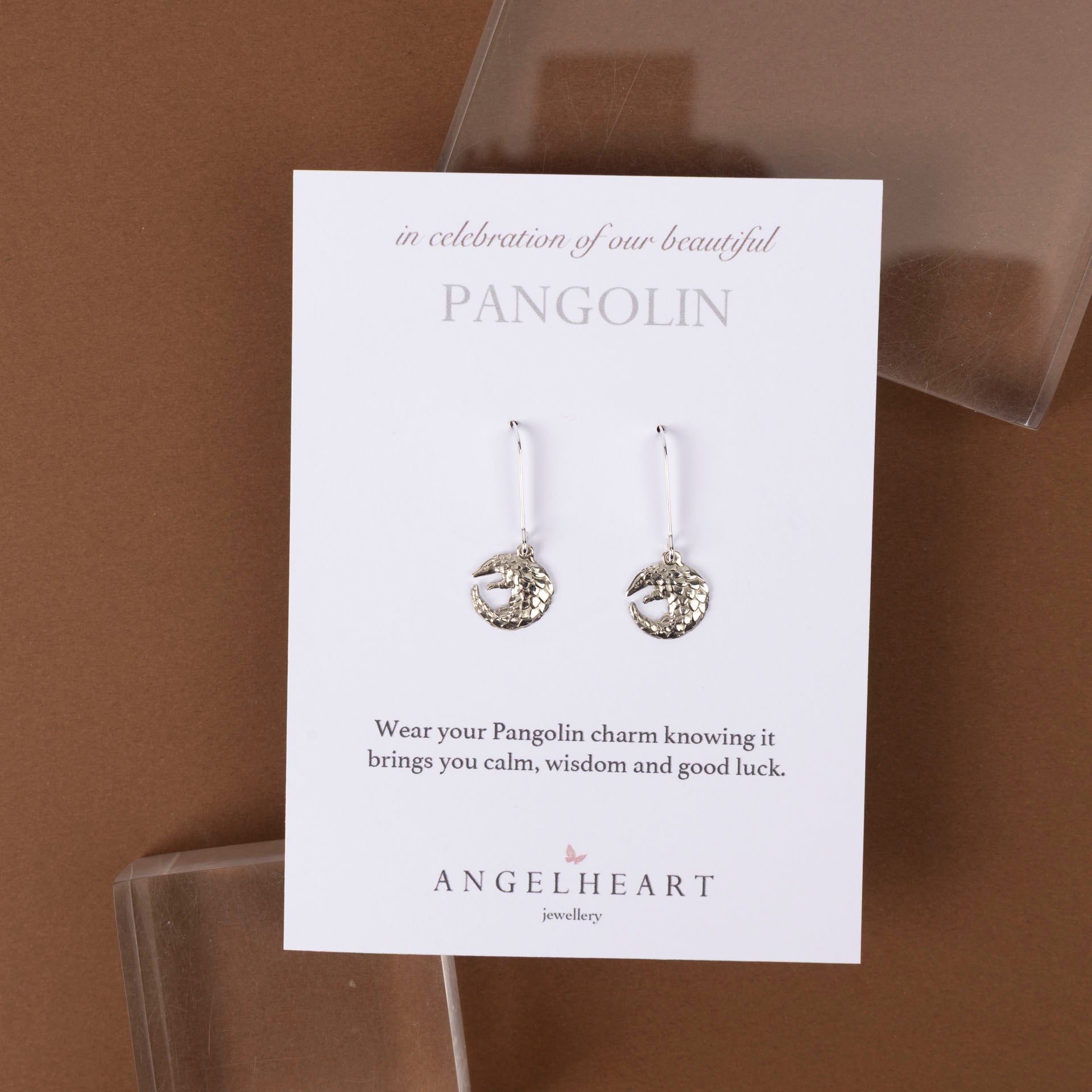 Pangolin Earrings (sterling silver or gold-dipped)