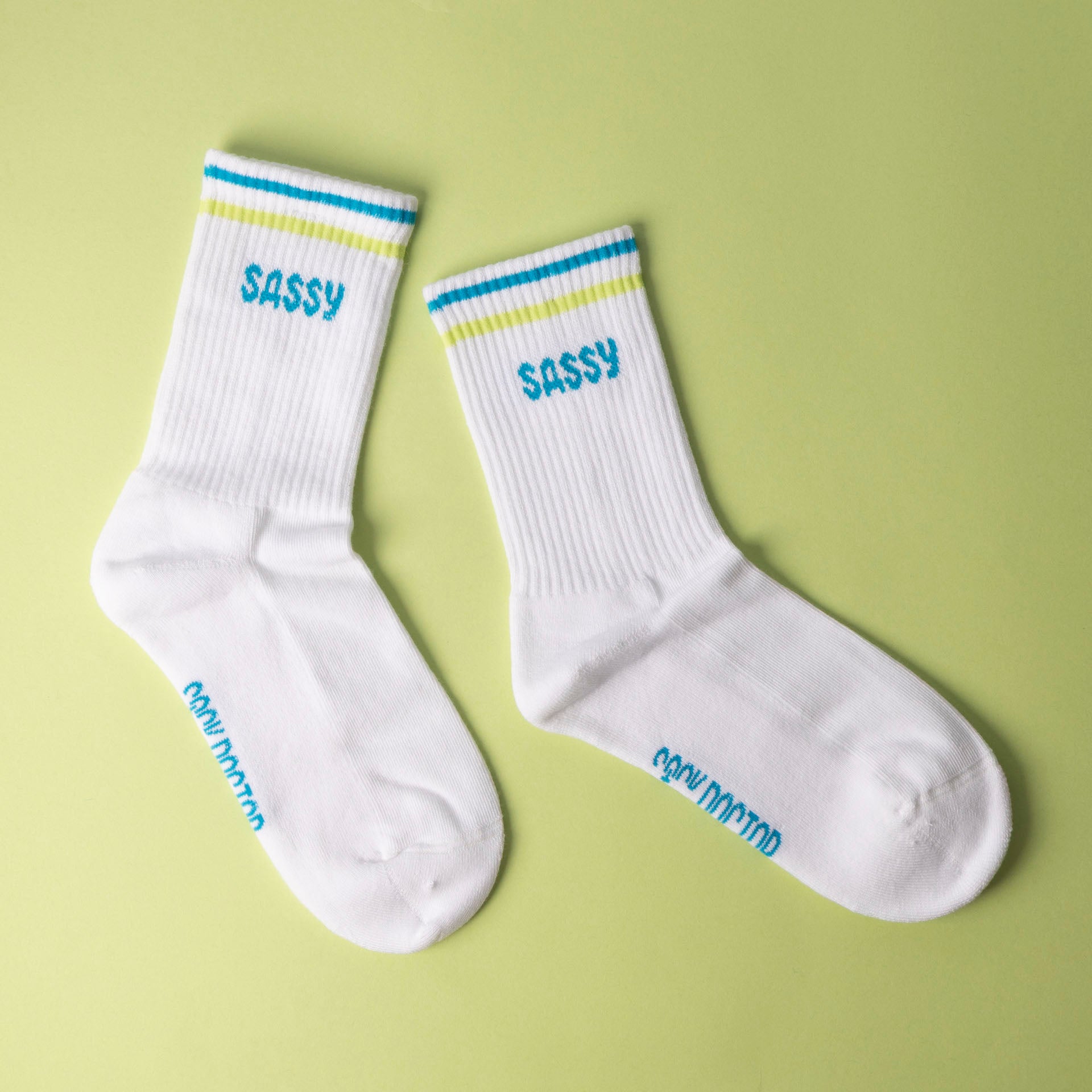 "Sassy" Ladies' Ribbed Cotton Socks