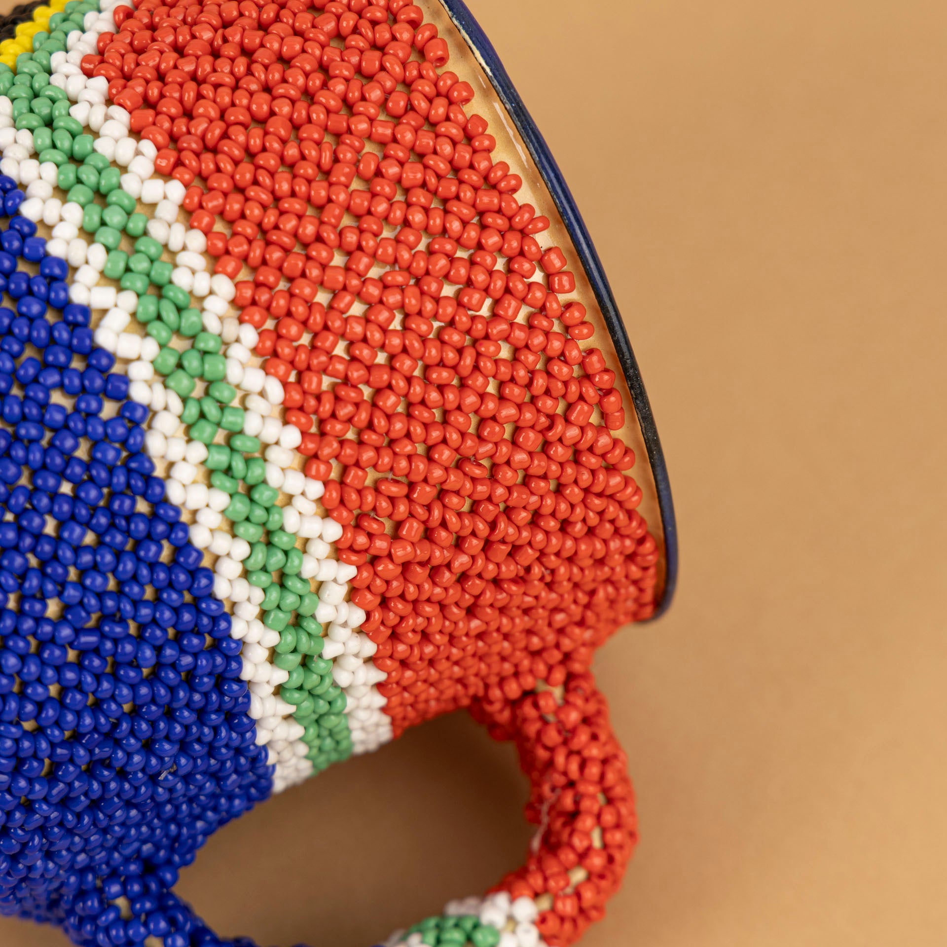 South African Flag Beaded Enamel Mug by Project Hope