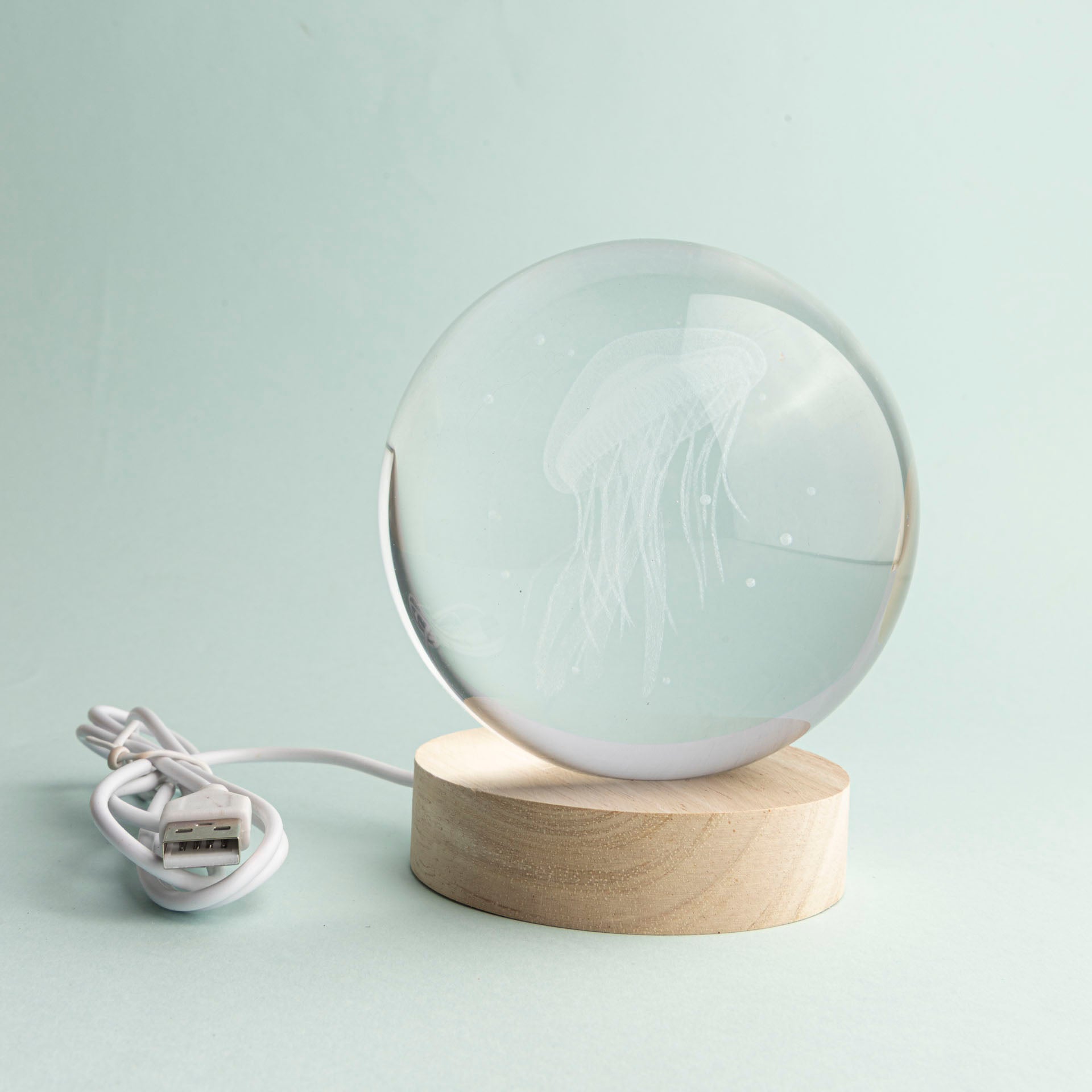 Jellyfish 3D Crystal Light Globe (10cm)