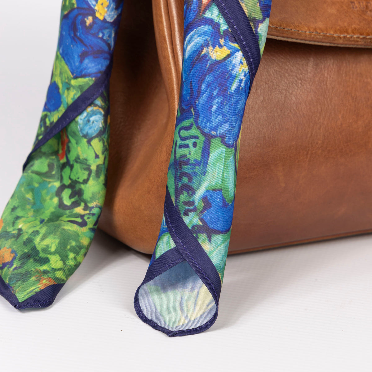 Van Gogh's "Irises" Silky Polyester Scarf