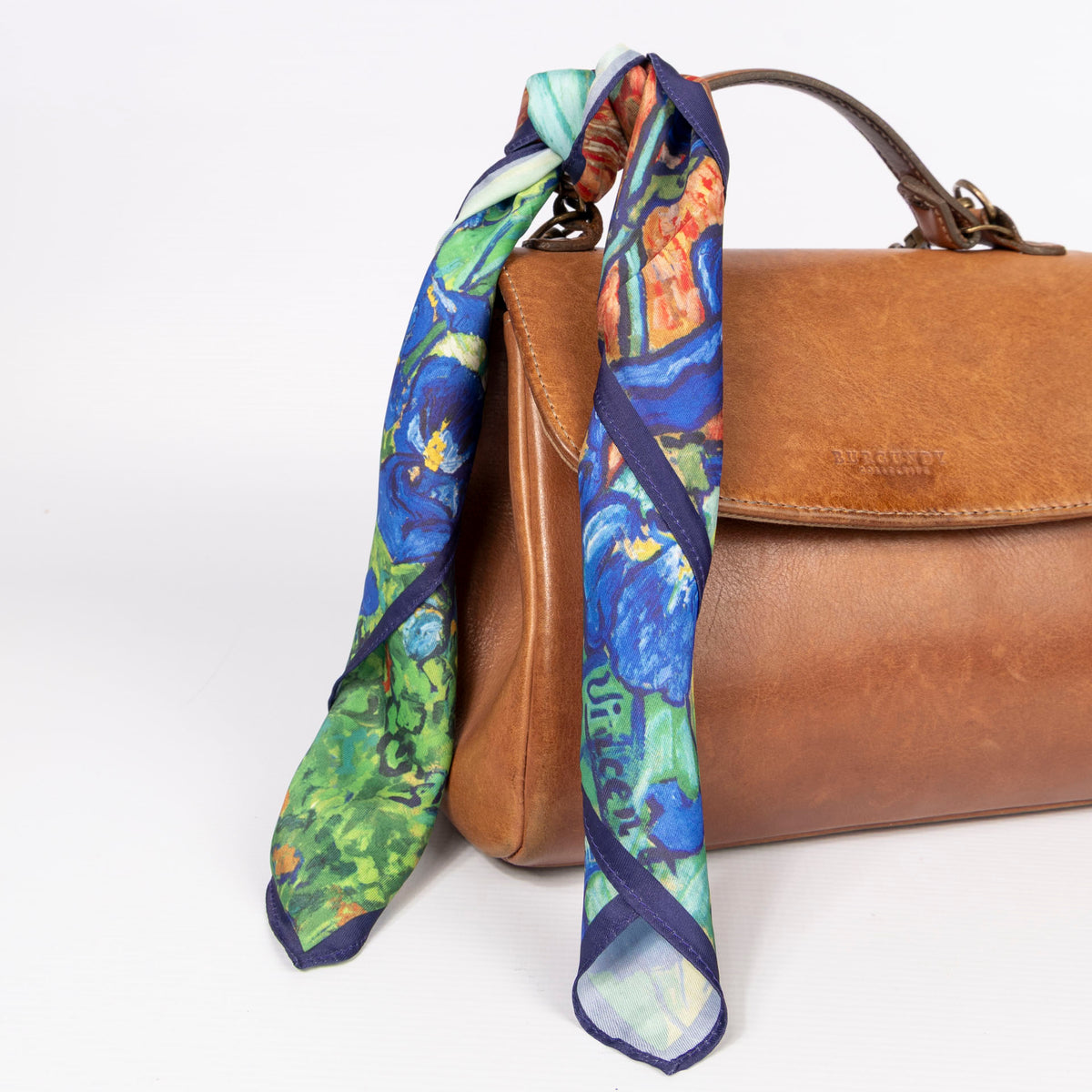 Van Gogh's "Irises" Silky Polyester Scarf