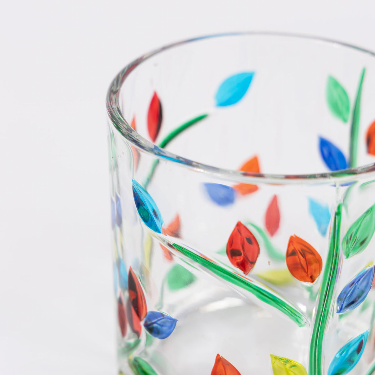 Wildflowers Glass Tumblers (set of 6 - assorted sizes)