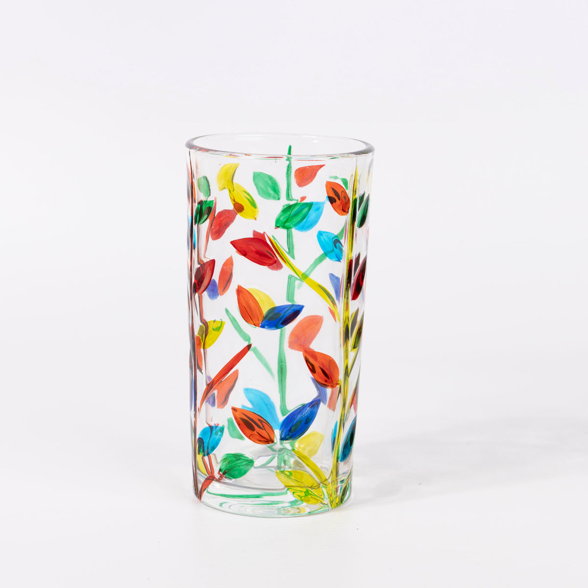 Wildflowers Glass Tumblers (set of 6 - assorted sizes)
