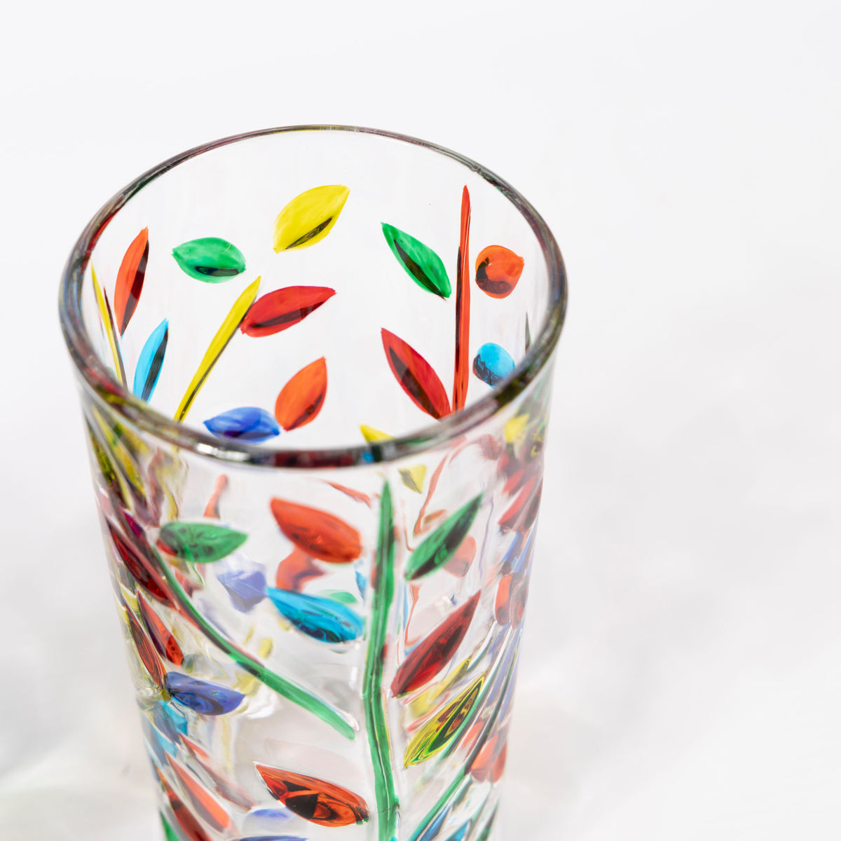 Wildflowers Glass Tumblers (set of 6 - assorted sizes)