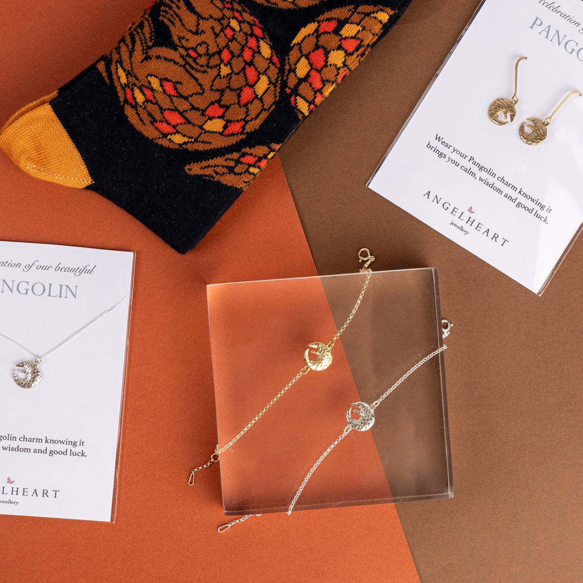 Pangolin Bracelet (Sterling Silver or Gold-Dipped)