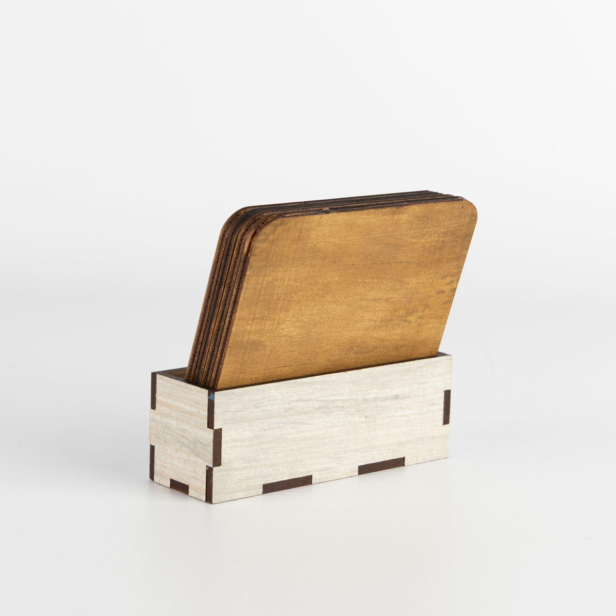 Wooden Nguni Coasters with Stands (set of 4)
