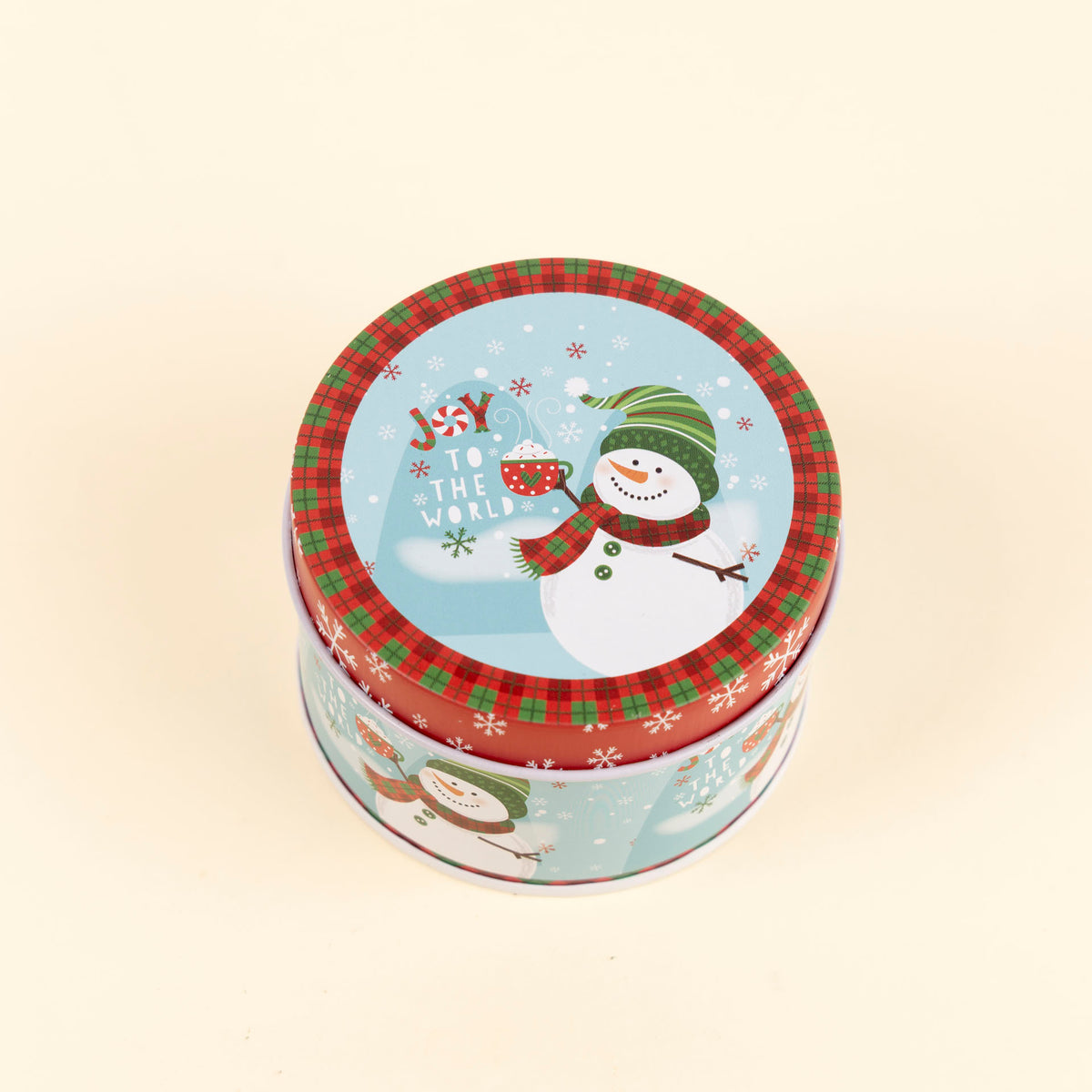Mini Round Christmas Storage Tins (assorted styles)