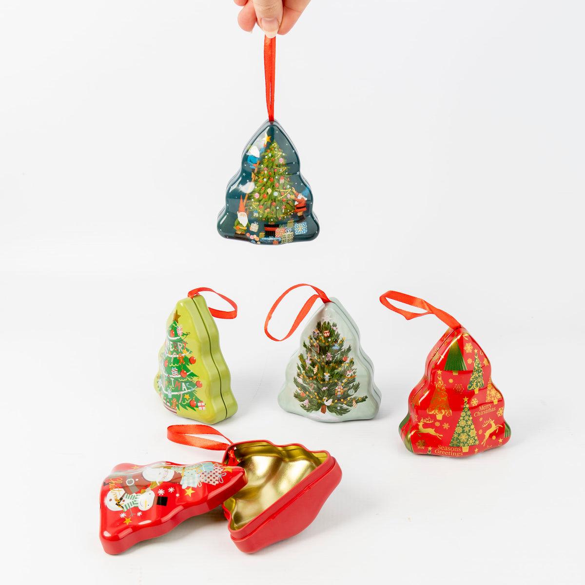 Christmas Tree Storage Tins (assorted)