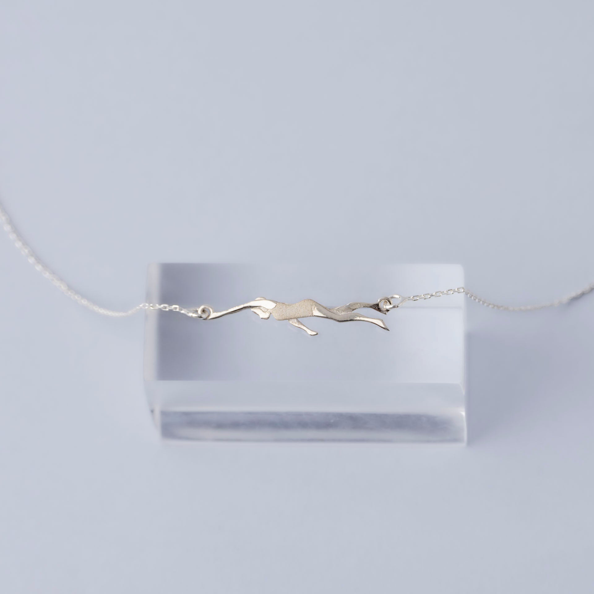 Sterling Silver Tidal Pool Swimmer Necklace