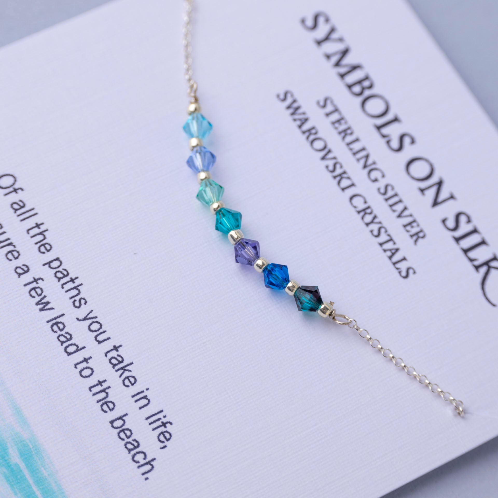 Romantic Crystal Necklace Collection –  Shades of Blue