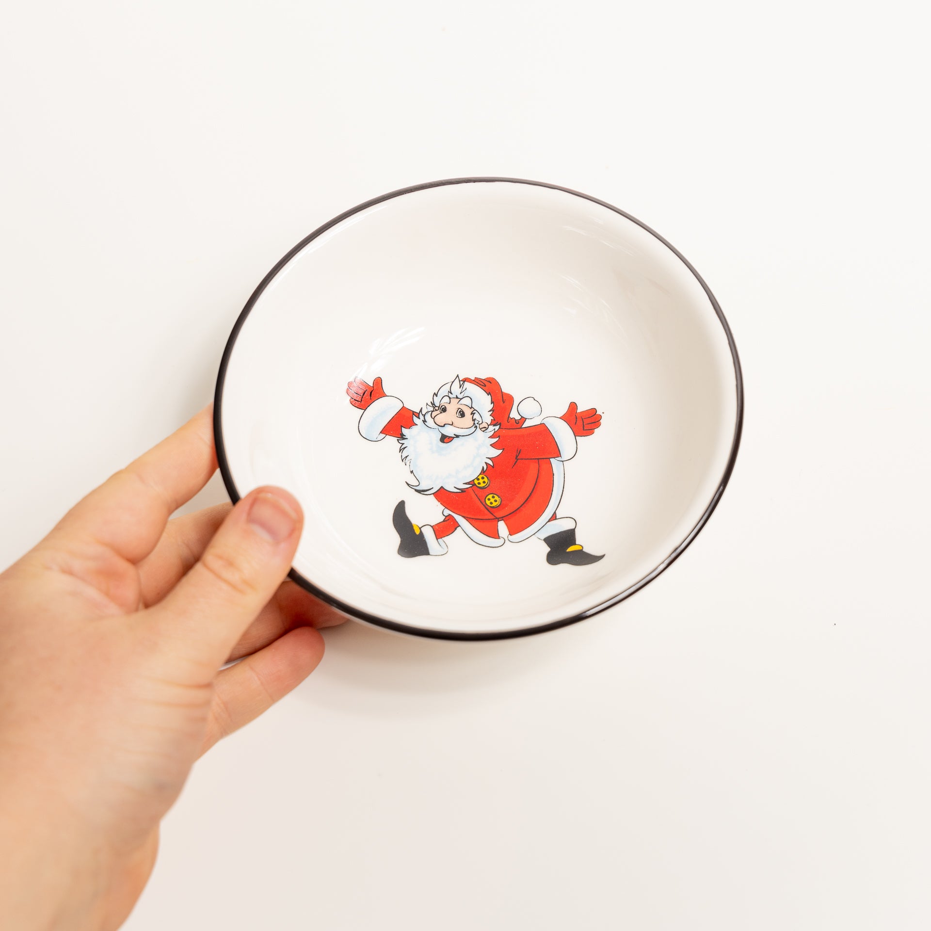 Father Christmas Ceramic Snack Bowl (assorted designs)