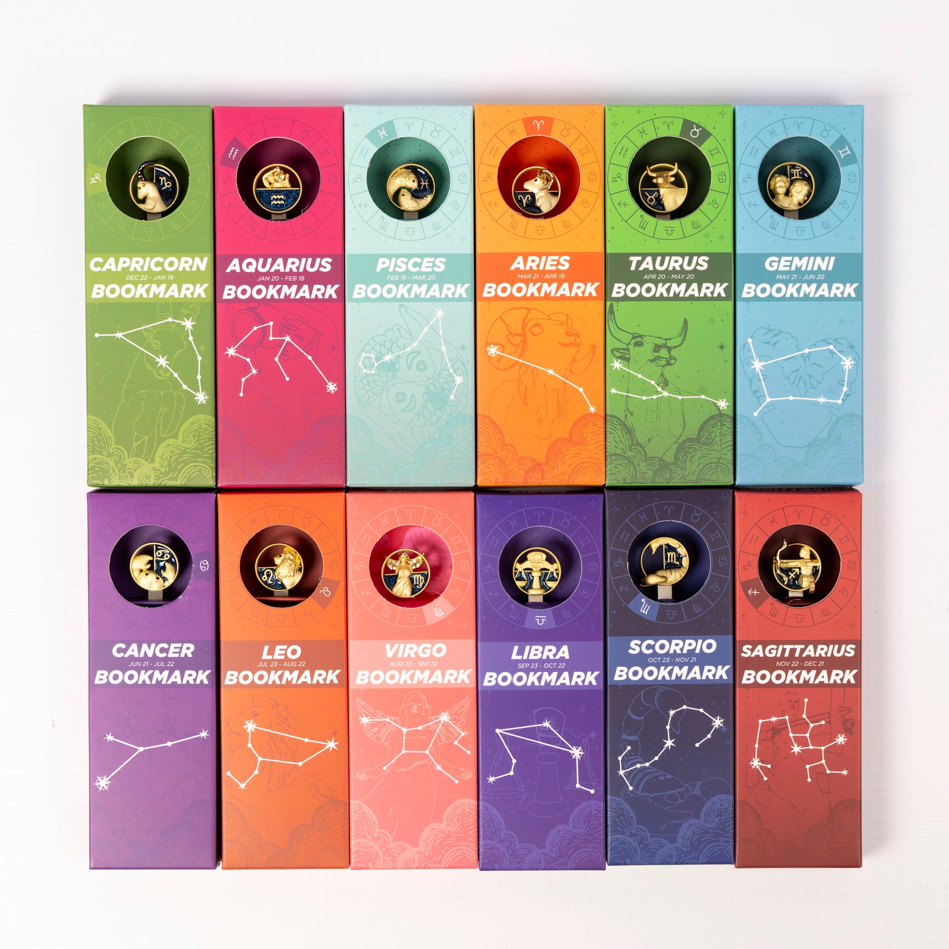 Zodiac Premium Metal Bookmarks