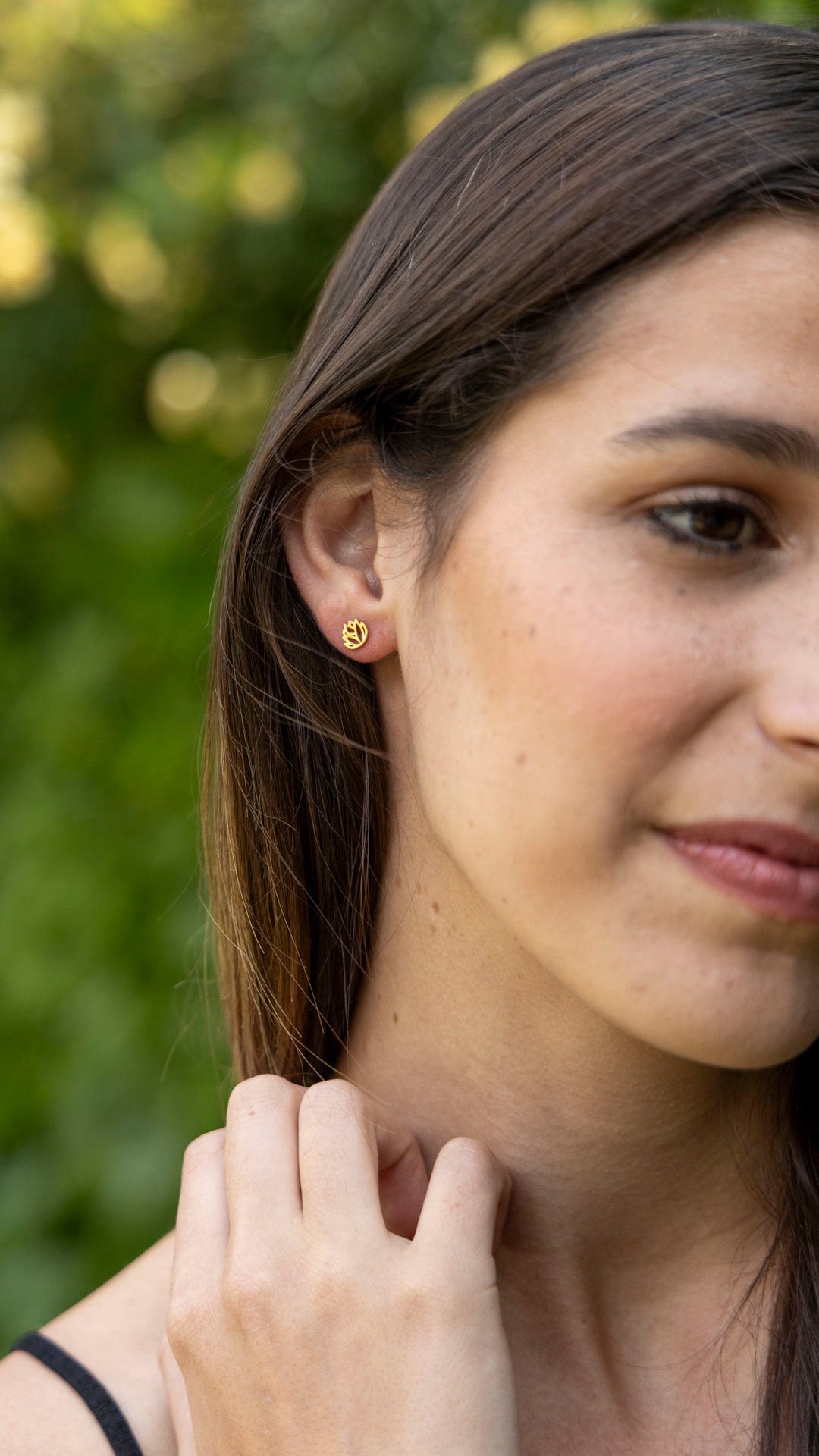 Dainty Protea Stud Earrings (Sterling Silver / Gold Dipped)