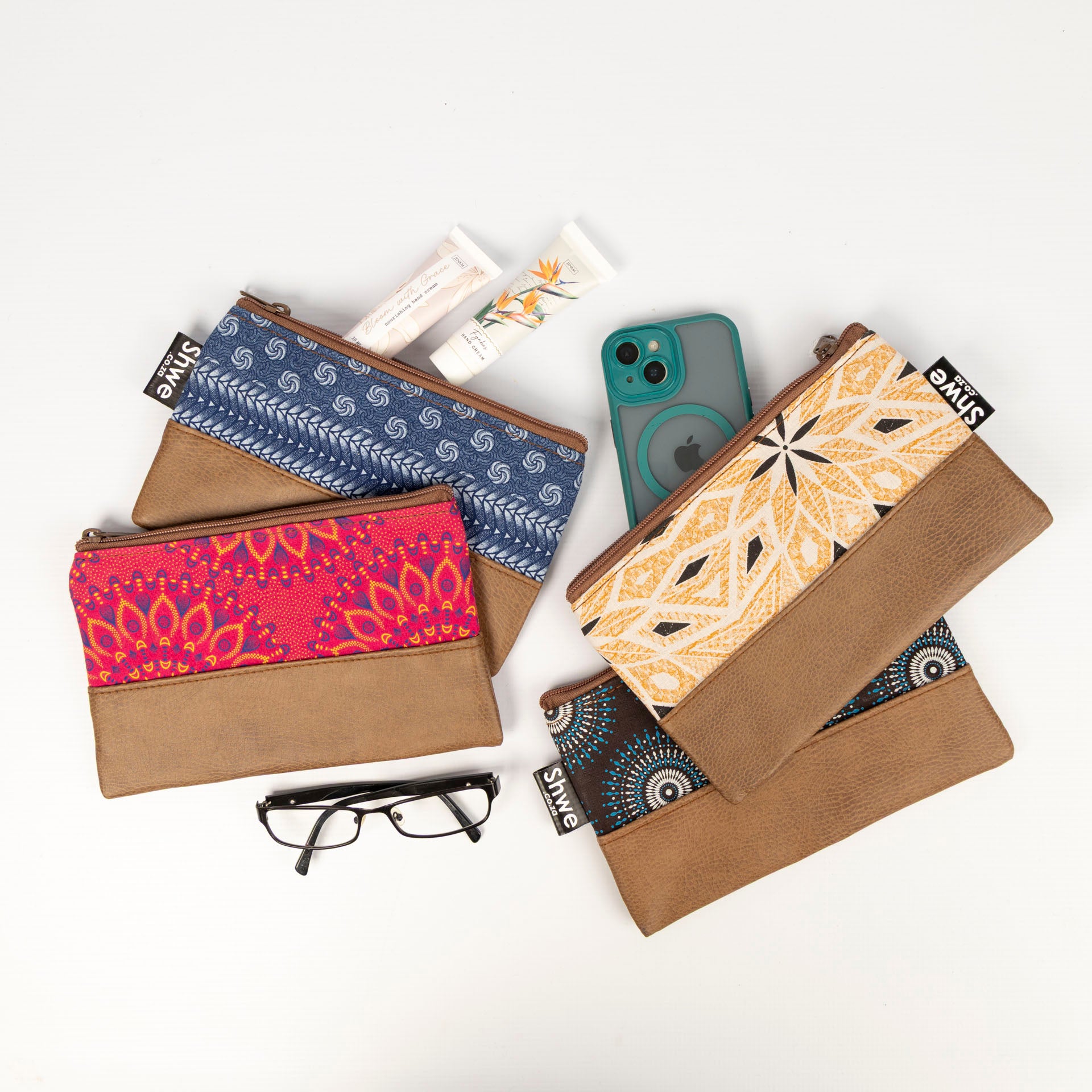 Shwe Leather-Look Clutch Bag