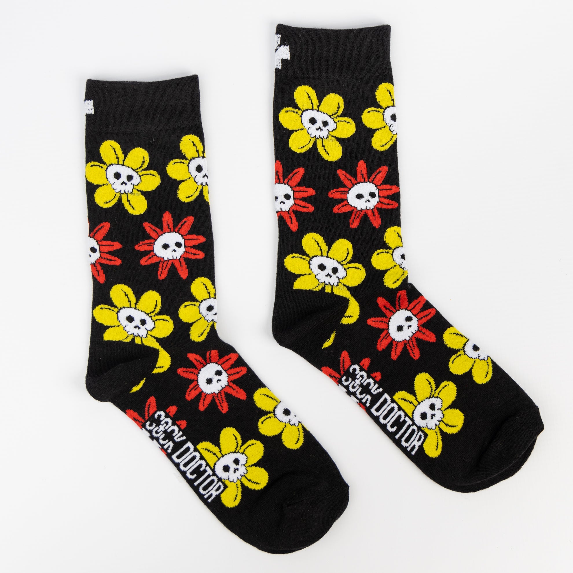 Skull Flower Socks