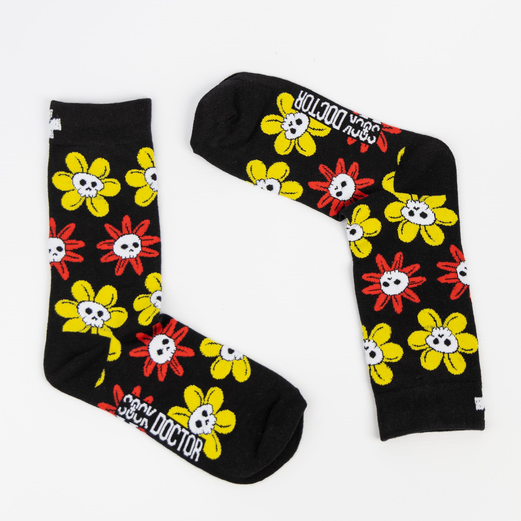 Skull Flower Socks