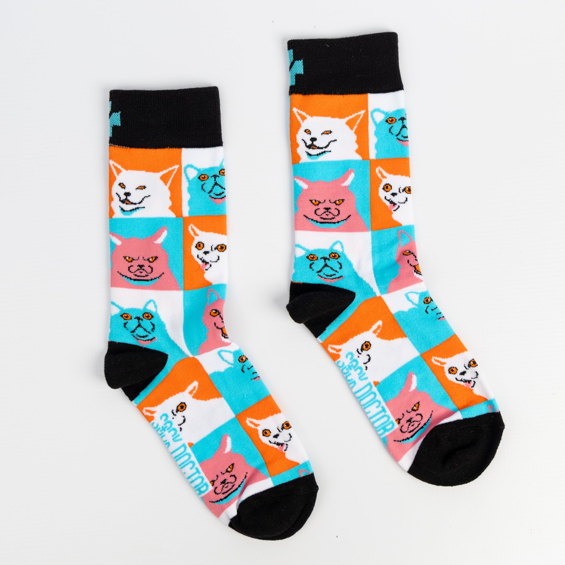 Cat Pop Art Socks