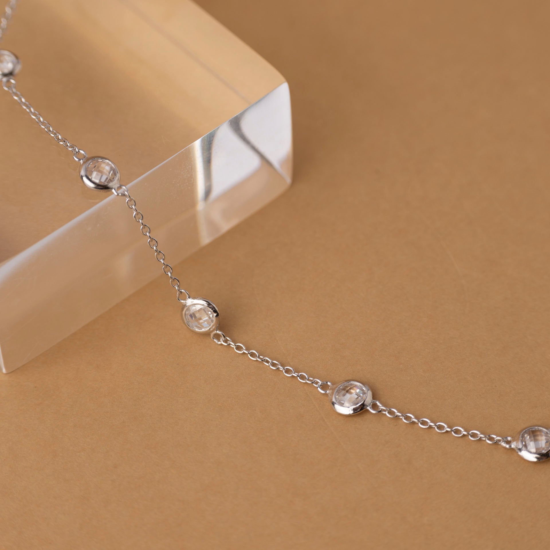 Sterling Silver and Cubic Zirconia Necklace