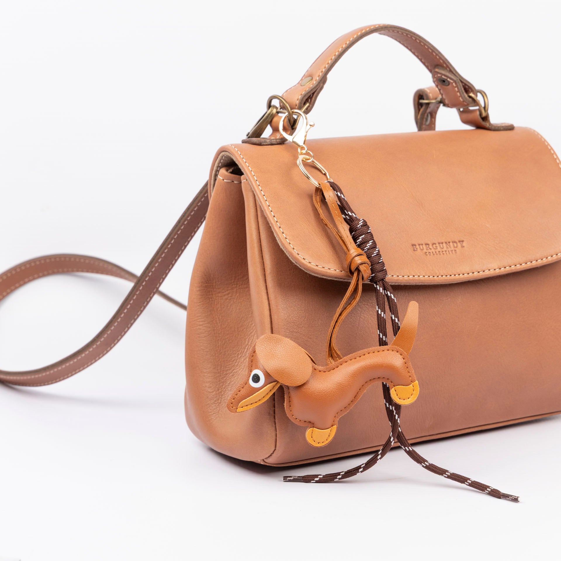 Dachshund PU Leather Bag Charm