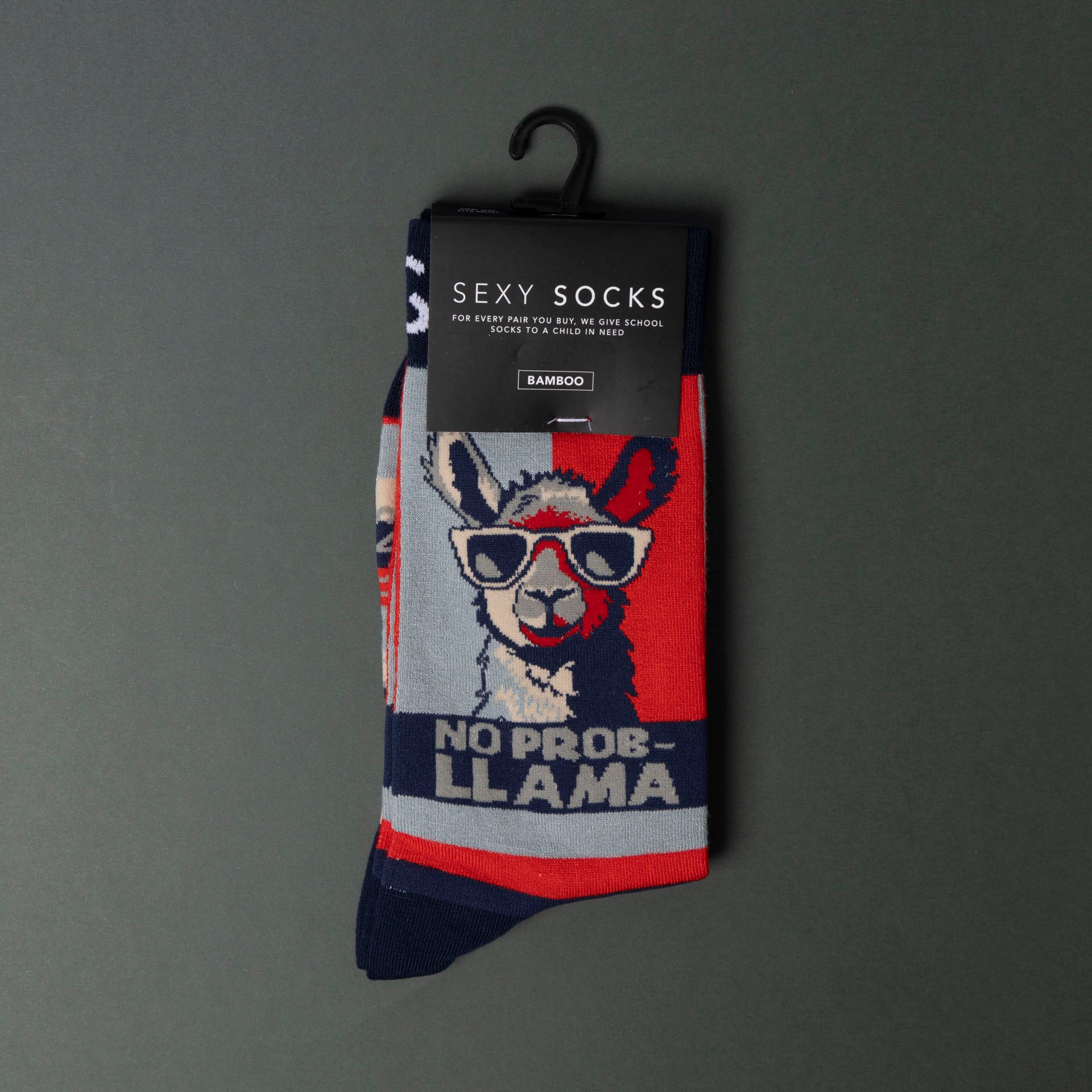Men's "No Prob-llama" Bamboo Socks