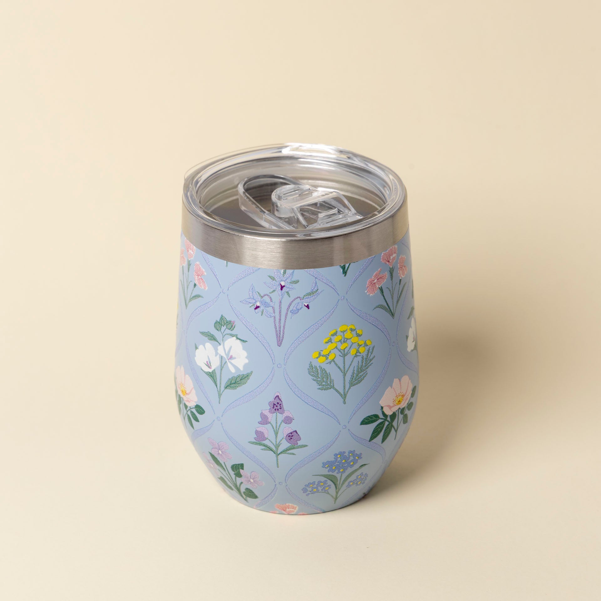 Floral Print Thermal Travel Mug