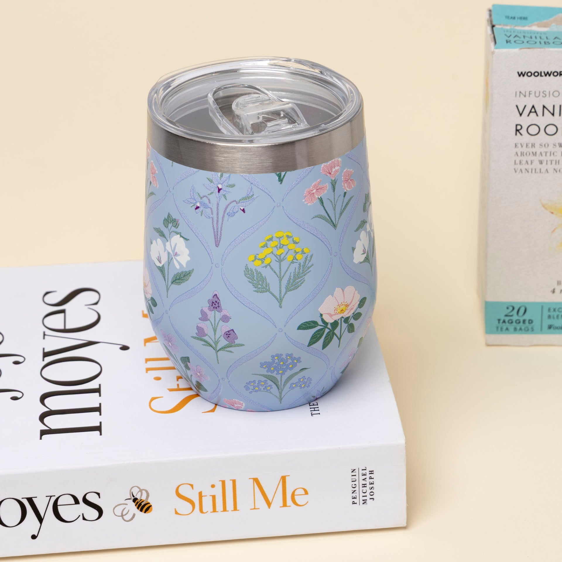 Floral Print Thermal Travel Mug