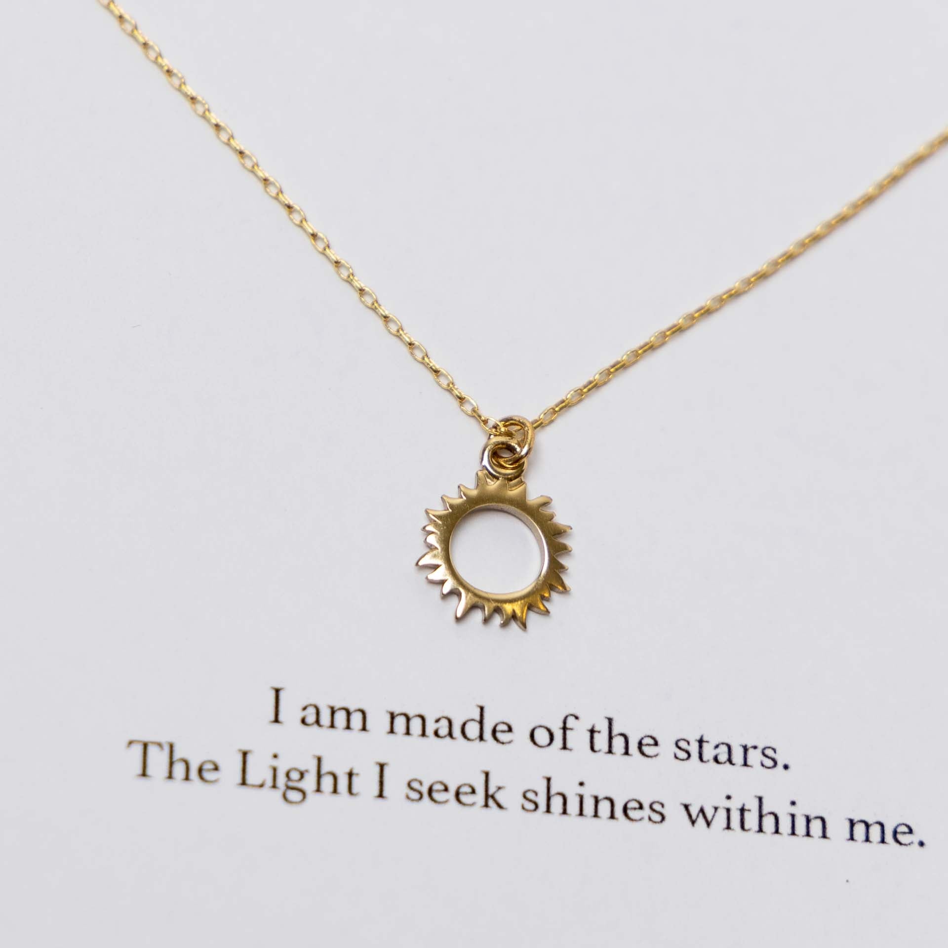 "Shine" Dainty Sun Necklace