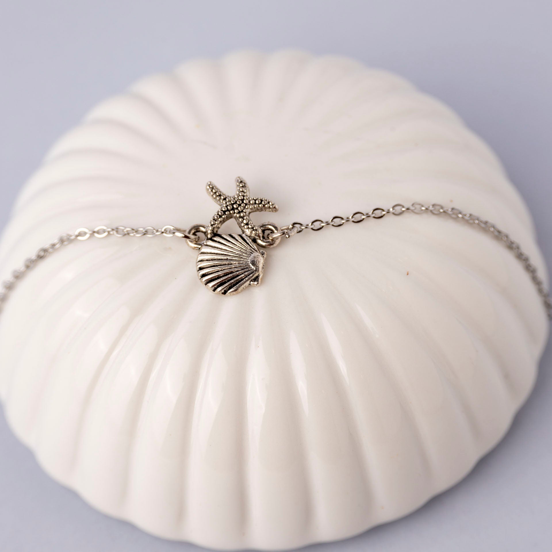 Starfish and Shell Anklet