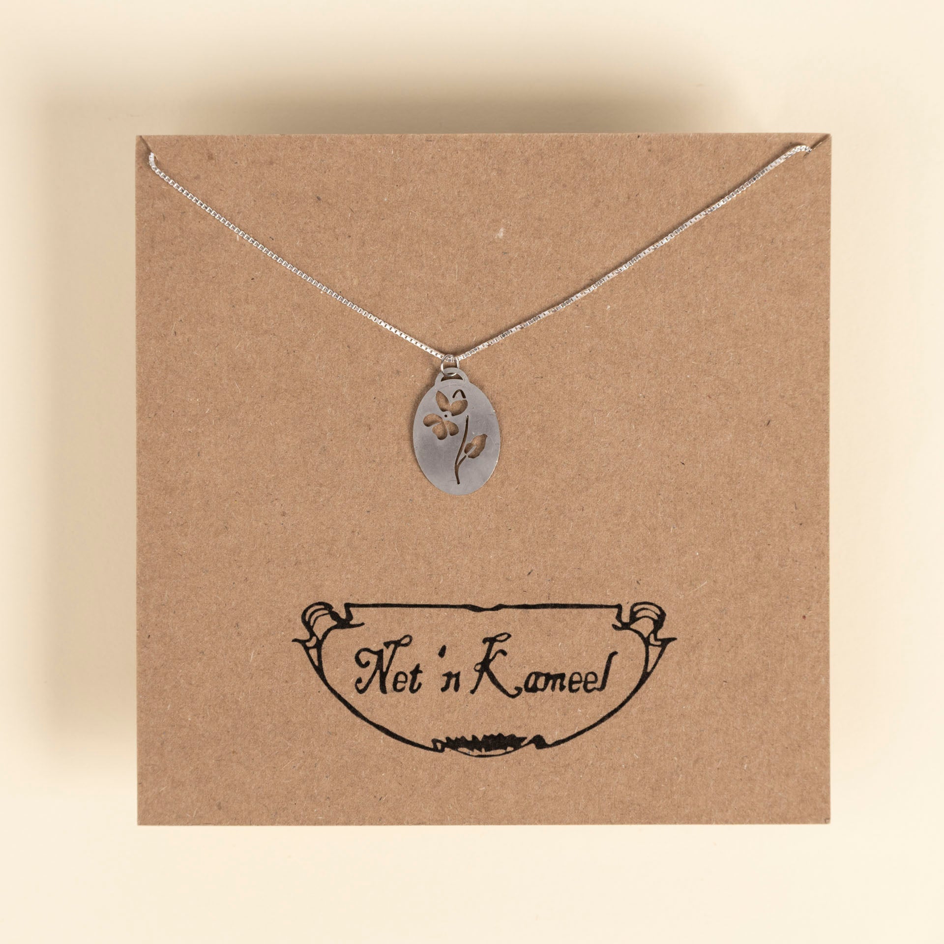 Birth Flower Necklaces (stainless steel)