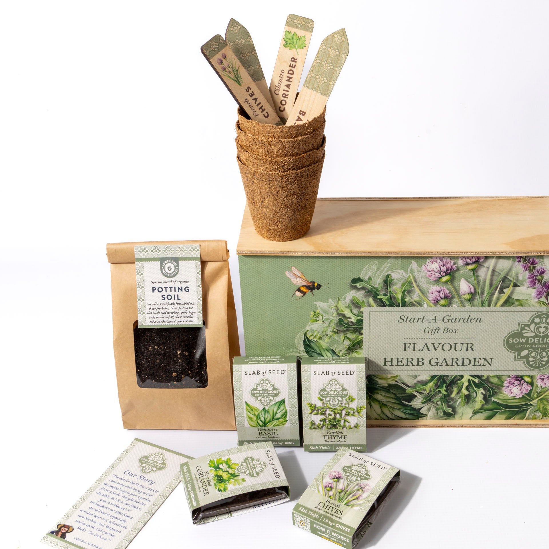 Sow Delicious Start-a-Garden Gift Box – Flavour Herb Garden