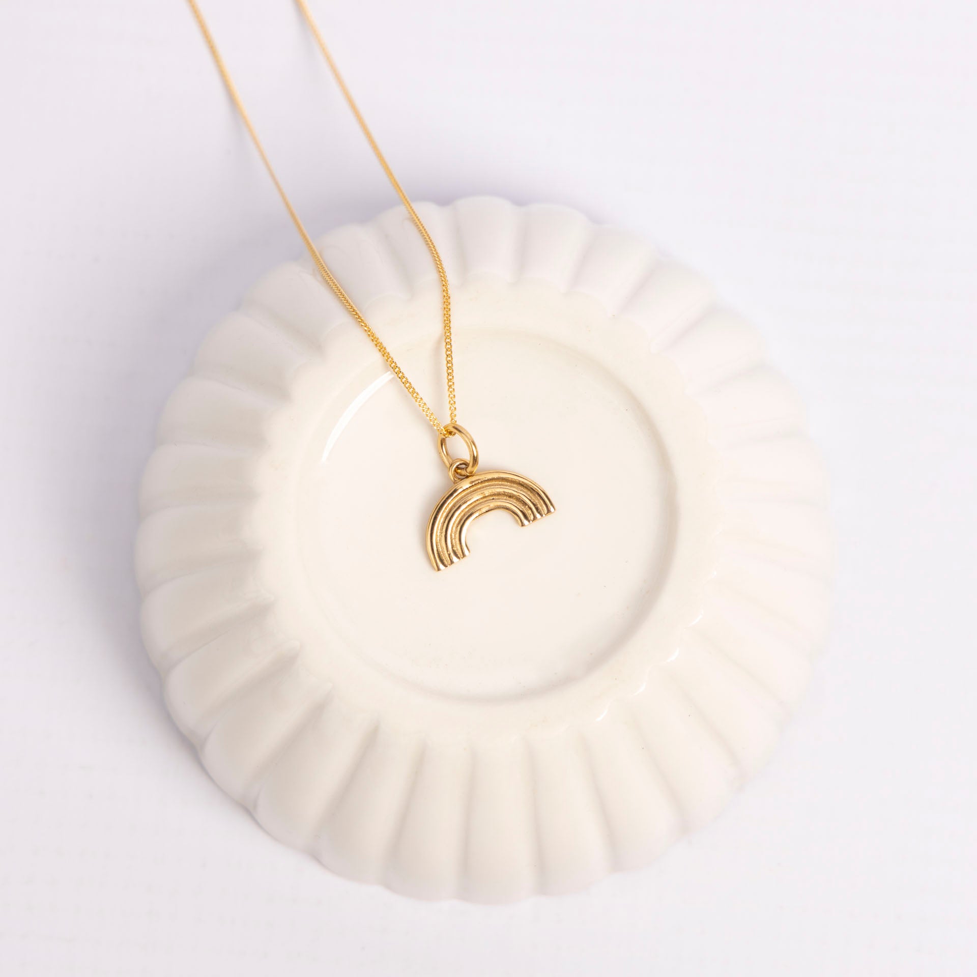 Rainbow Necklace (Gold-Dipped Sterling Silver)