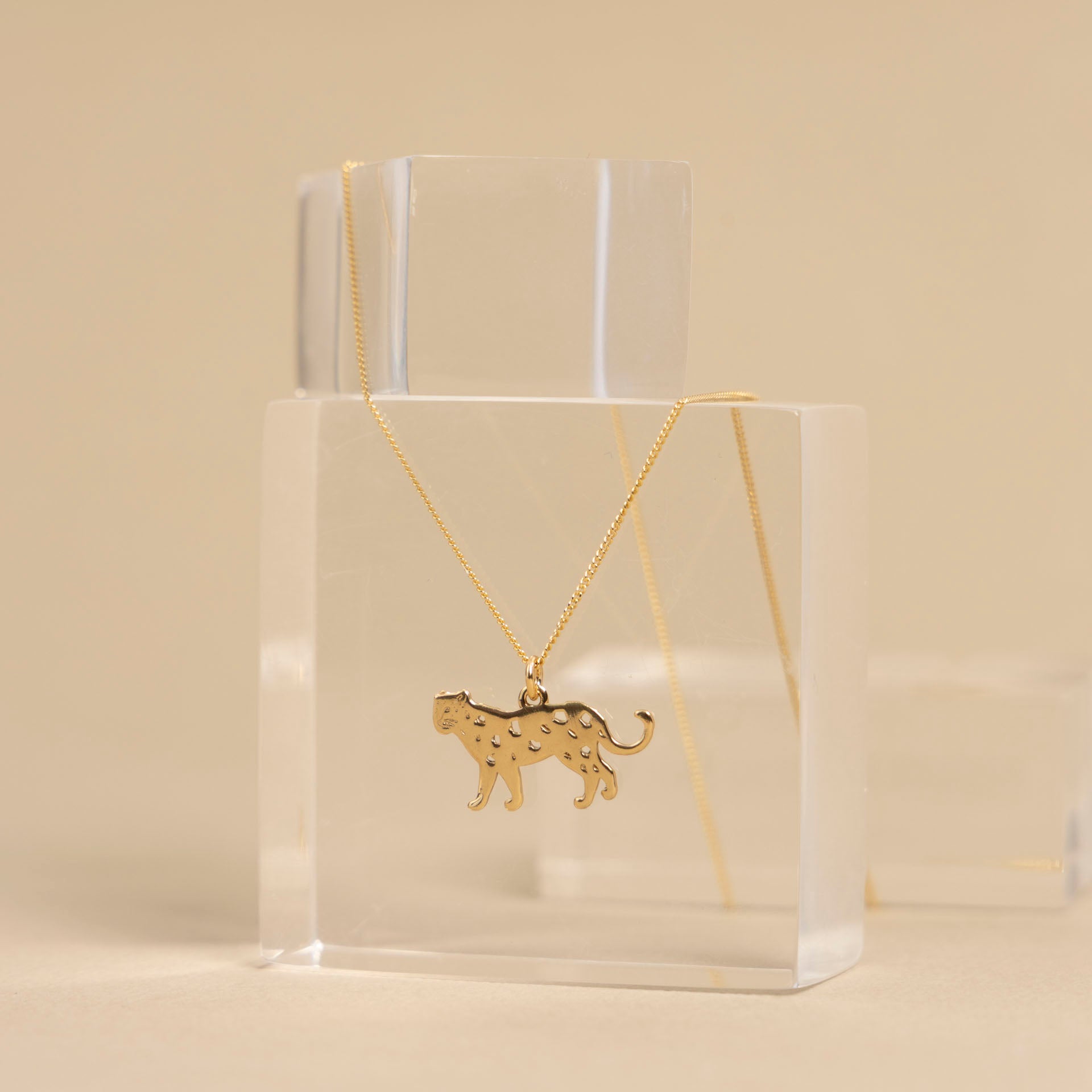 Leopard Necklace (Gold-Dipped Sterling Silver)