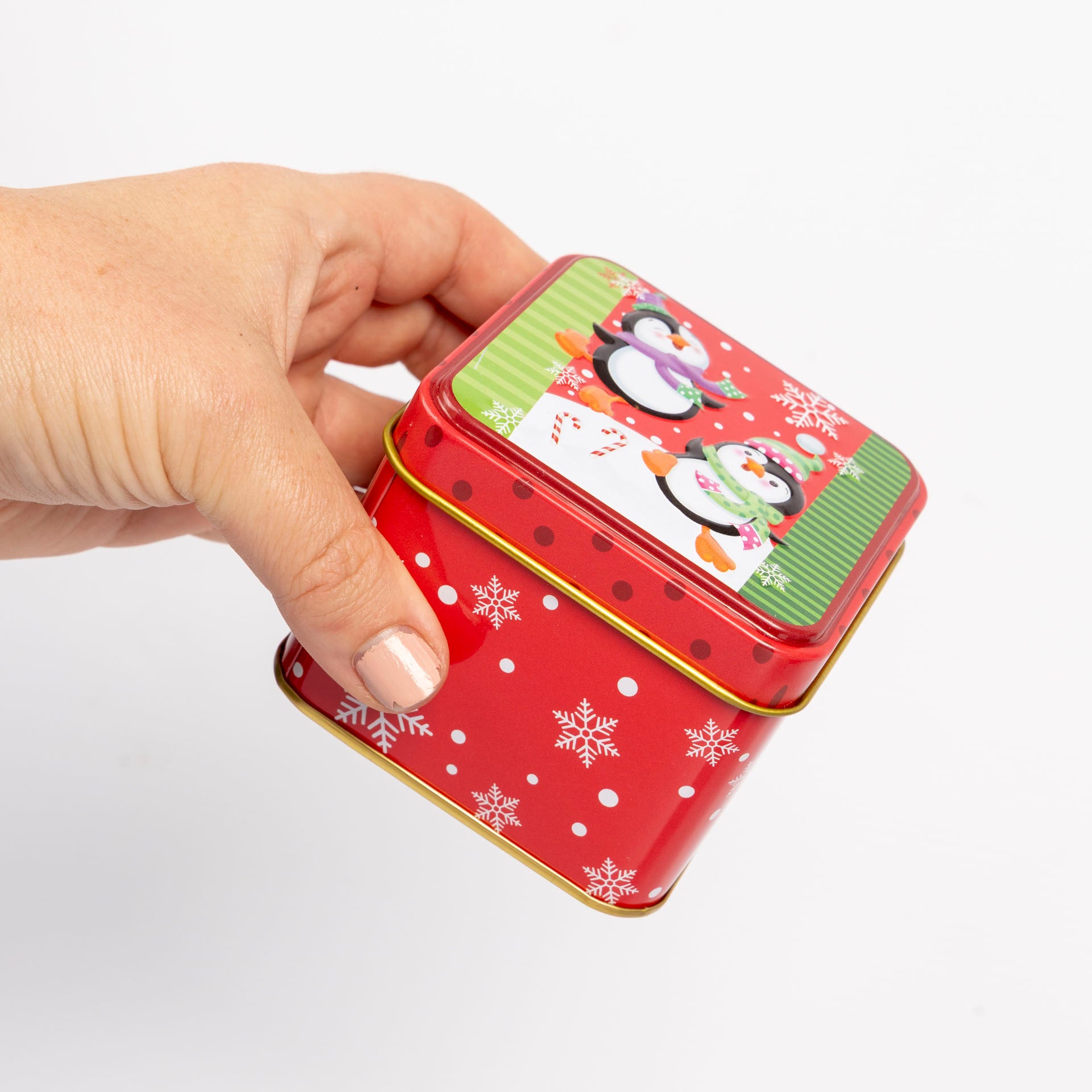 Square Christmas Gift Tins (assorted)