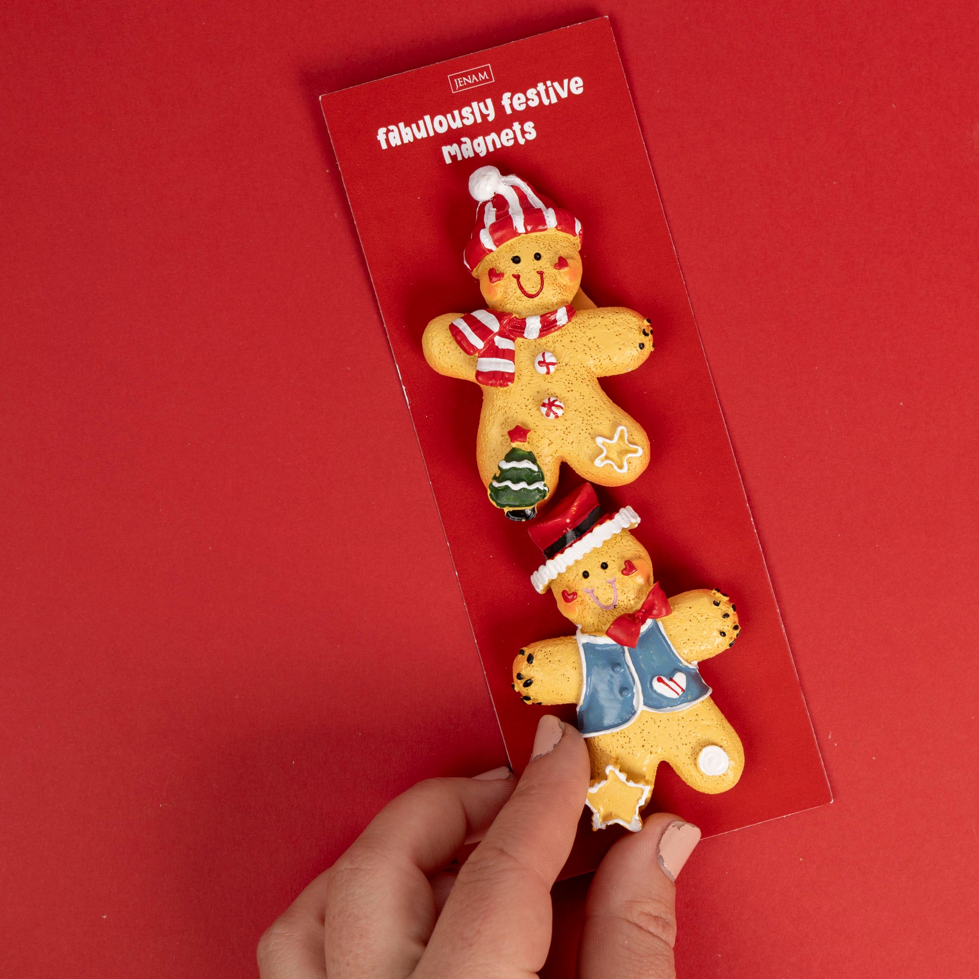 Festive Christmas Fridge Magnets (set of 2 – assorted styles)