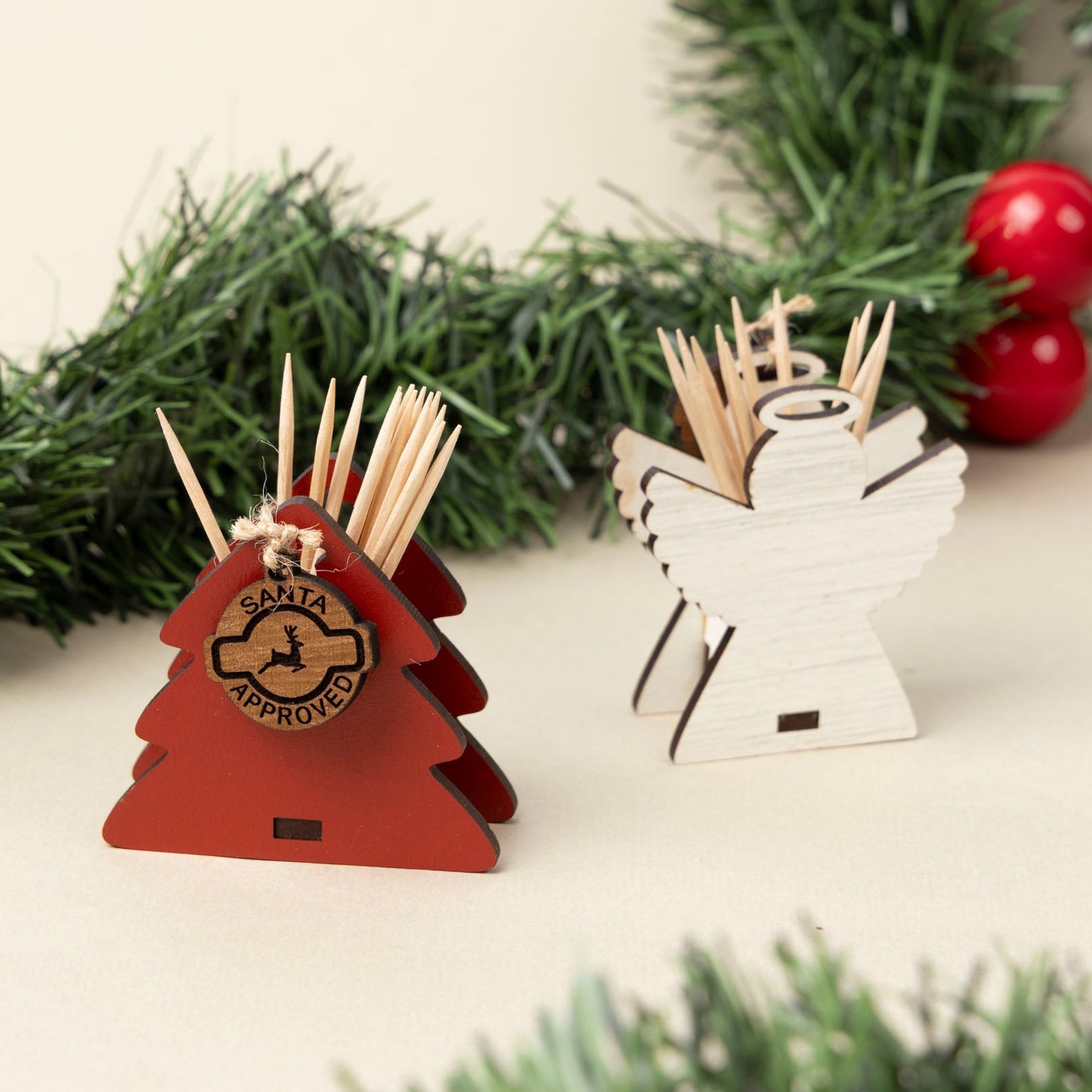 Christmas Toothpick Holders (Tree or Angel)