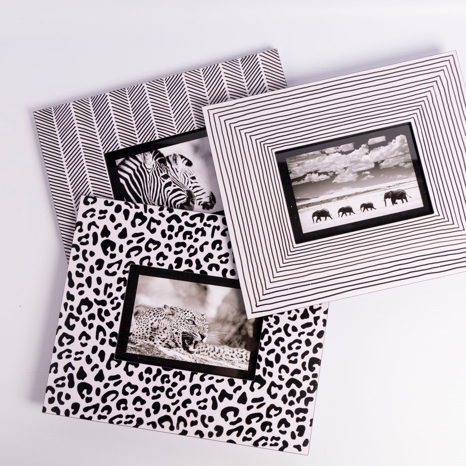 African Moon Hand-Painted Photo Frames (assorted styles)